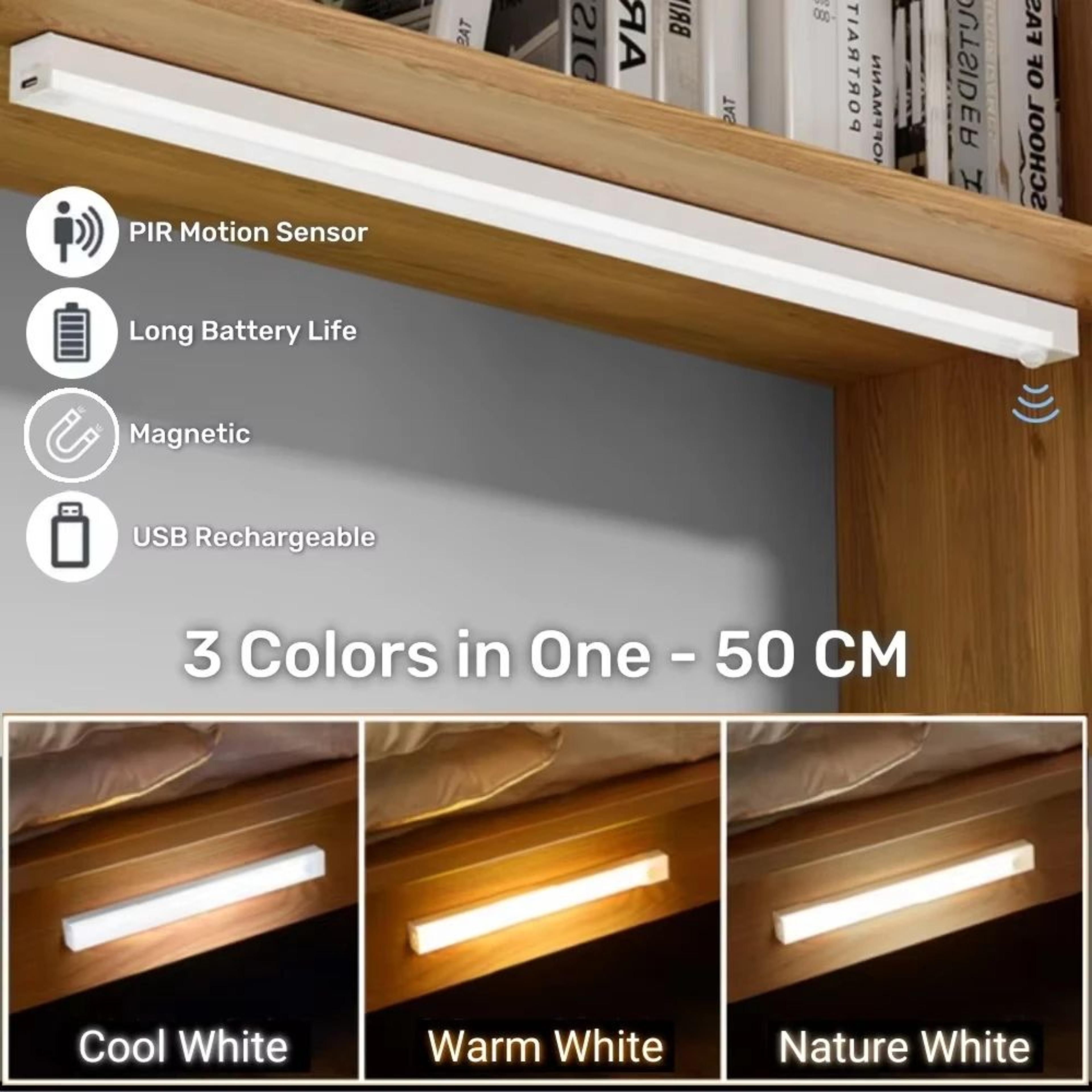 AITHEA Rechargeable Motion Sensor LED Bar Light 13