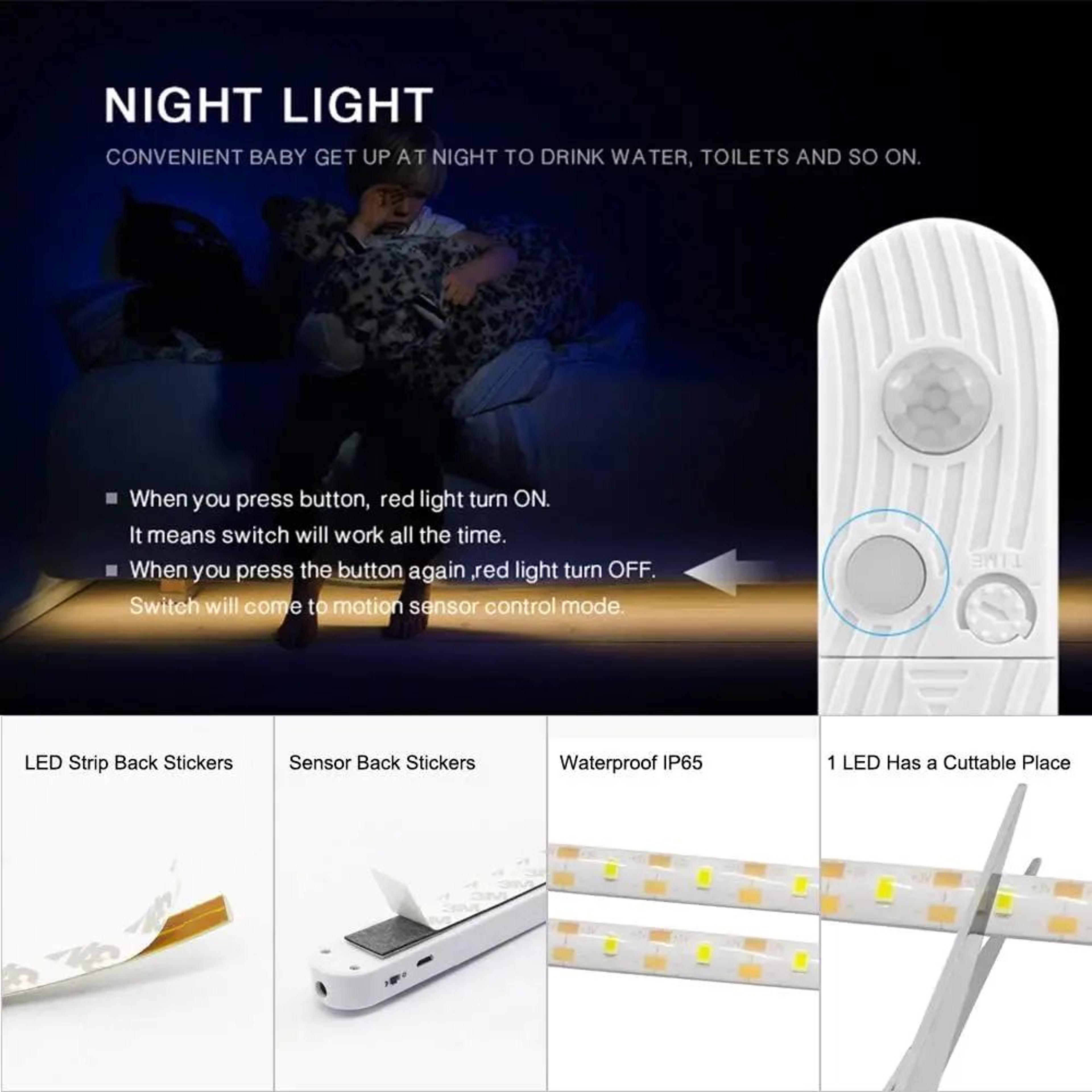 5M PIR Motion Sensor LED Strip Light For Cabinet And Wardrobe 4