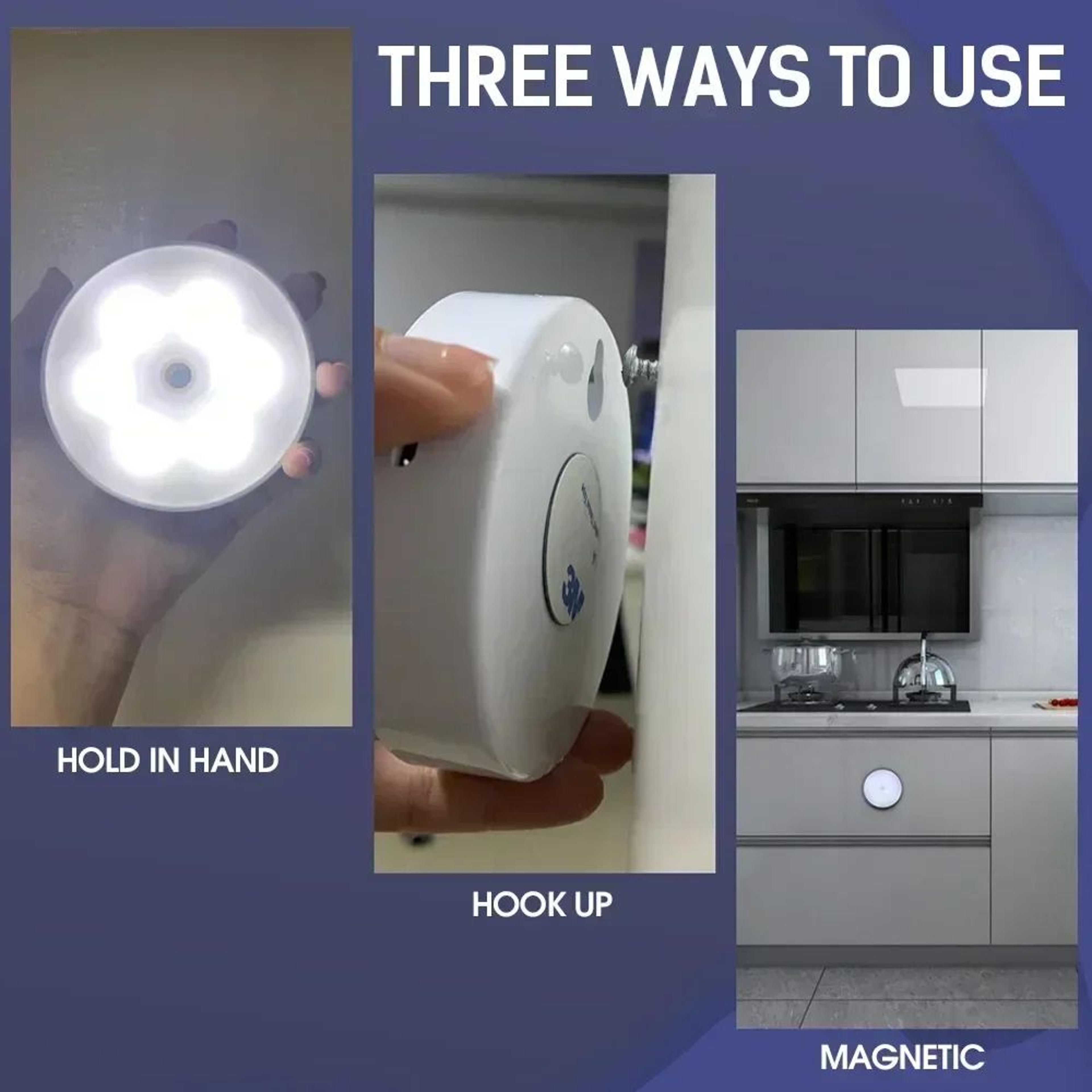 Rechargeable PIR Motion Sensor RGB LED Night Light 5