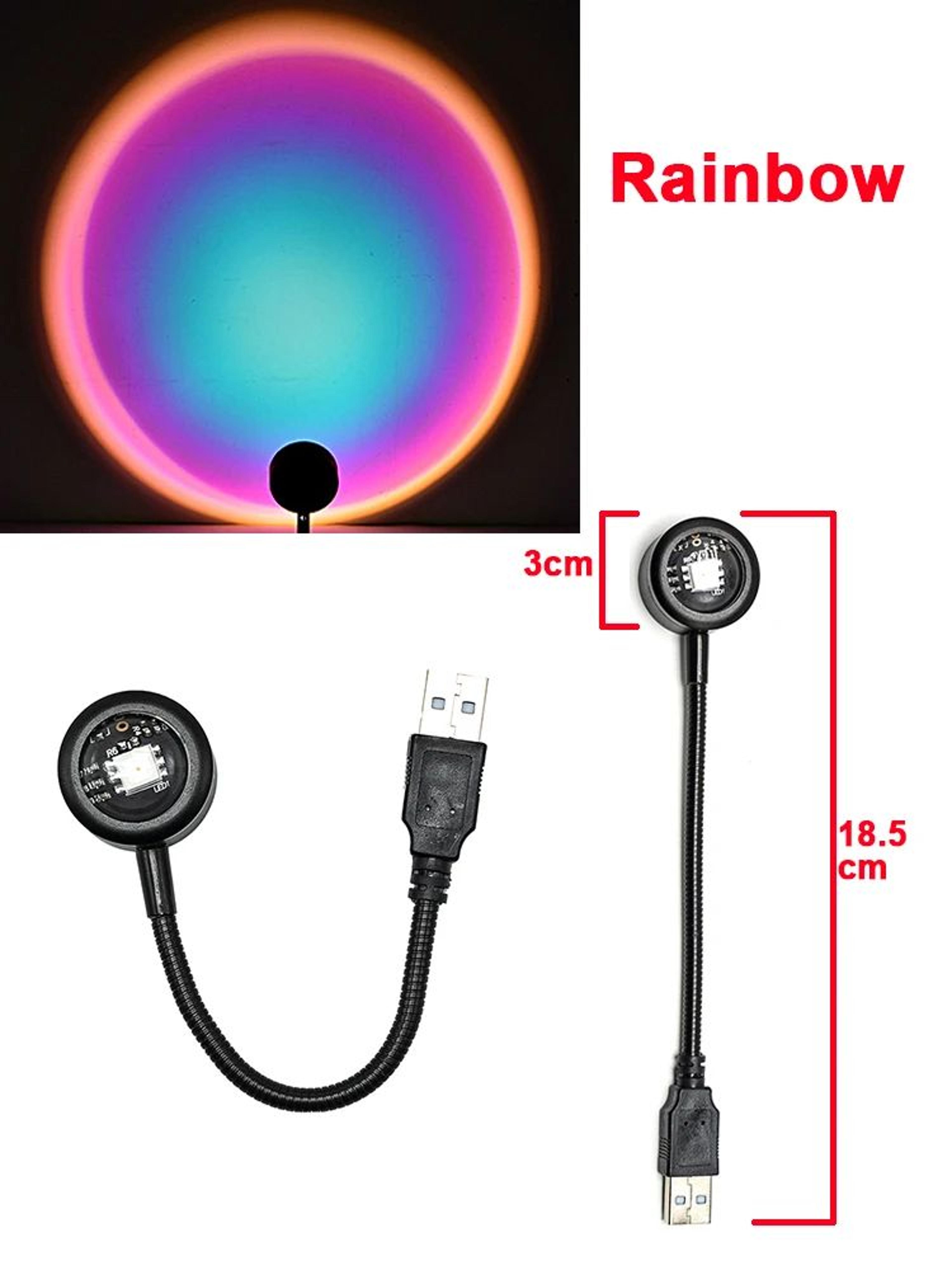 USB LED Sunset Projector Atmosphere Night Light 6