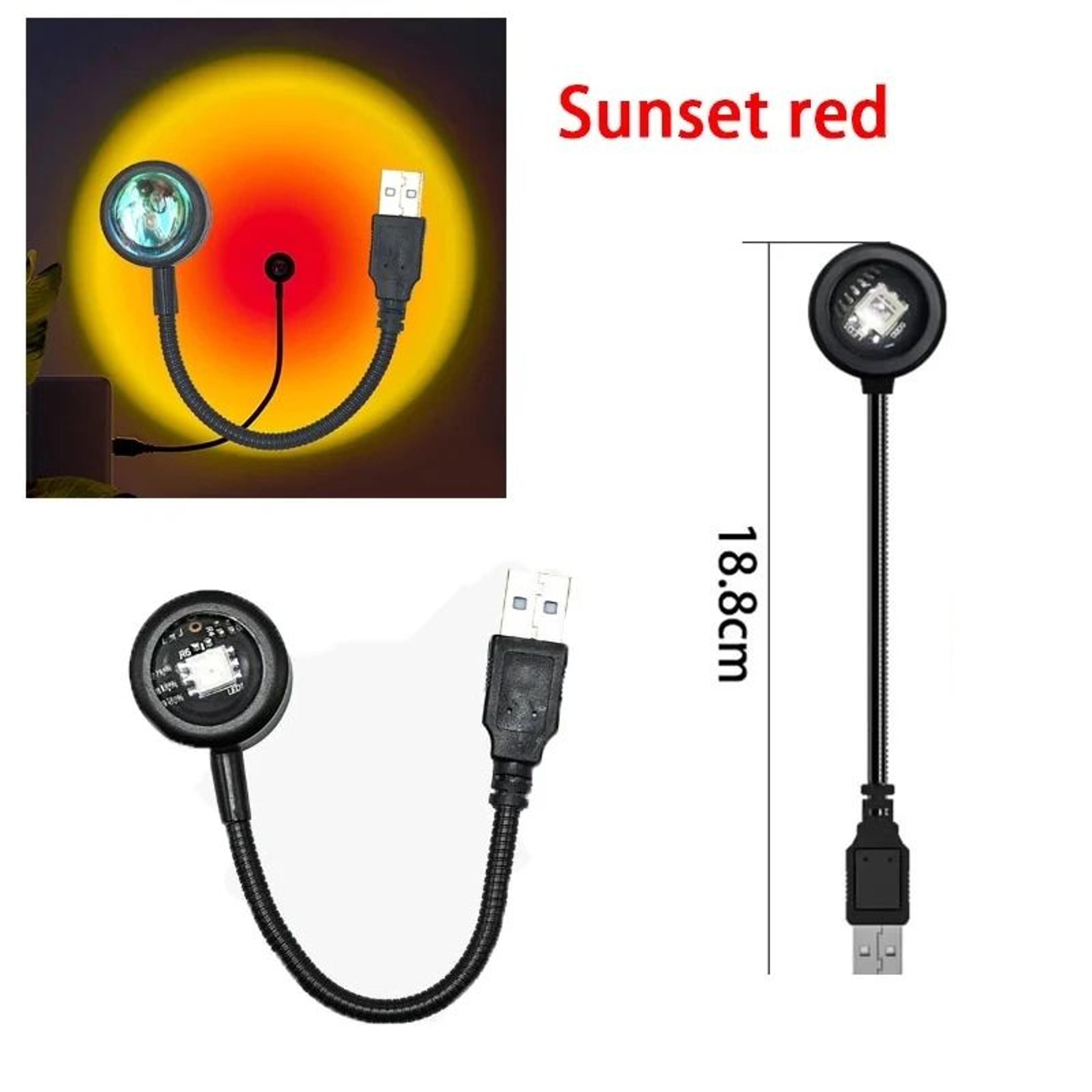 USB LED Sunset Projector Ambient Atmosphere Lamp 8