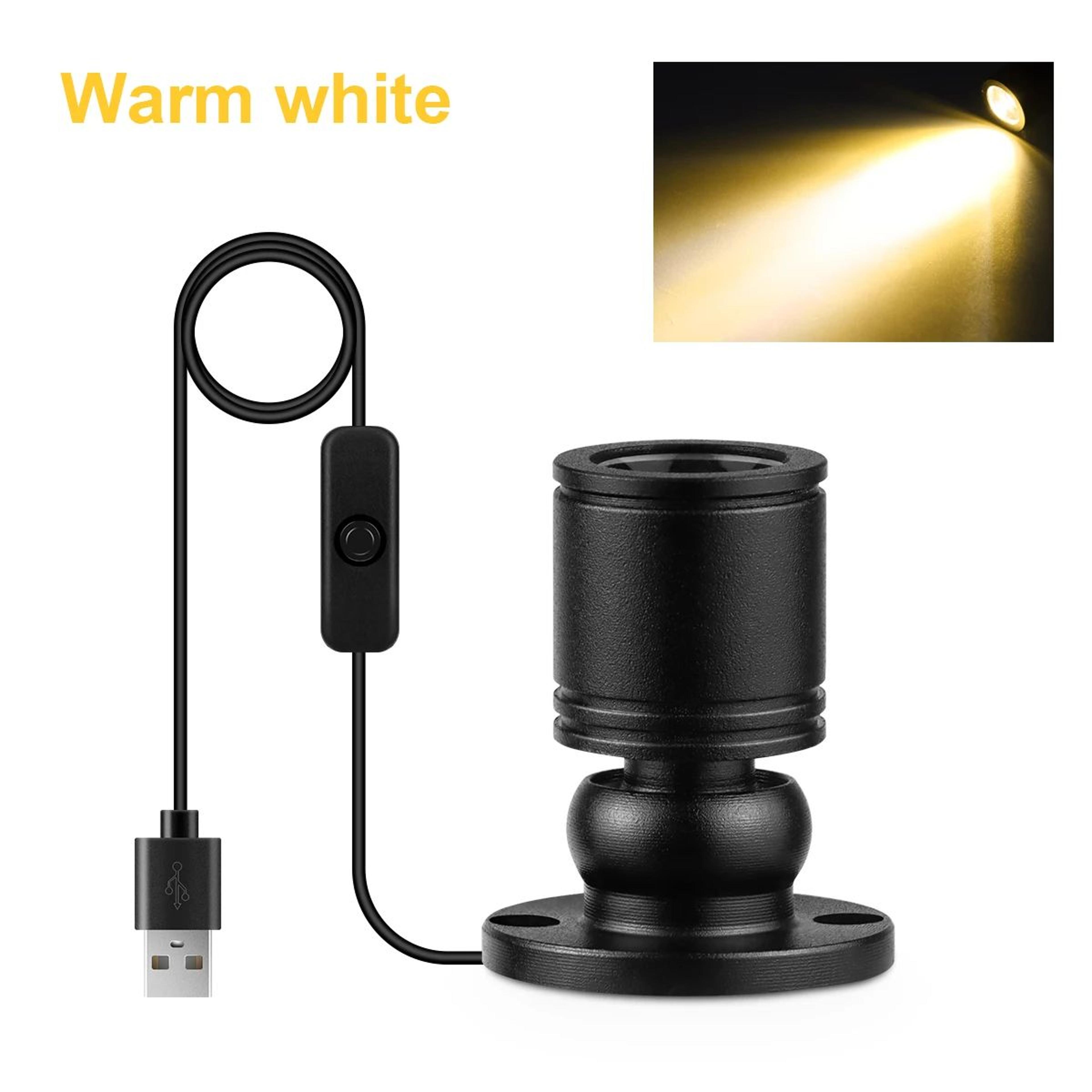 USB Mini Adjustable LED Spotlight Ceiling Lamp 6