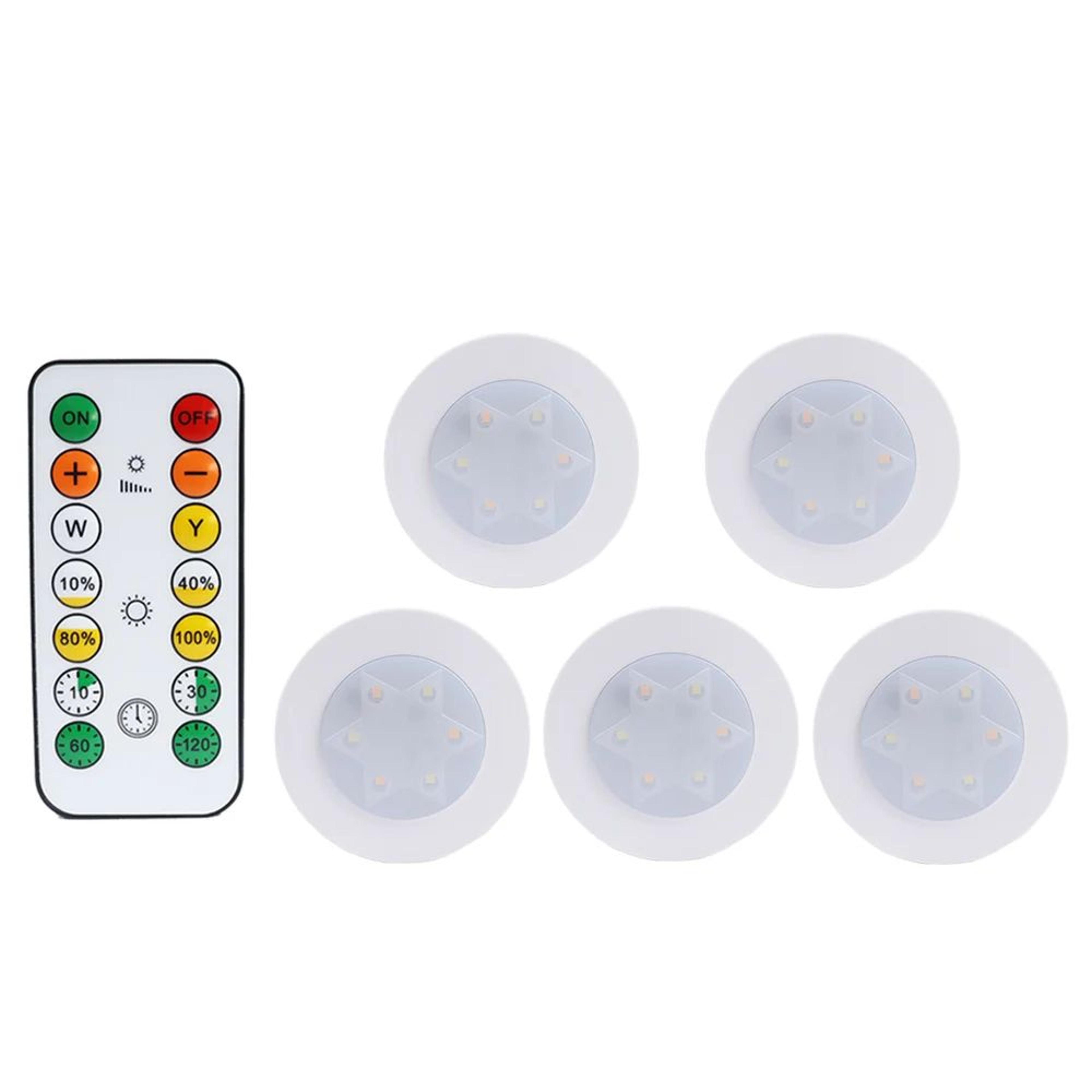 Round Dimmable LED Cabinet Light With Remote Control 17