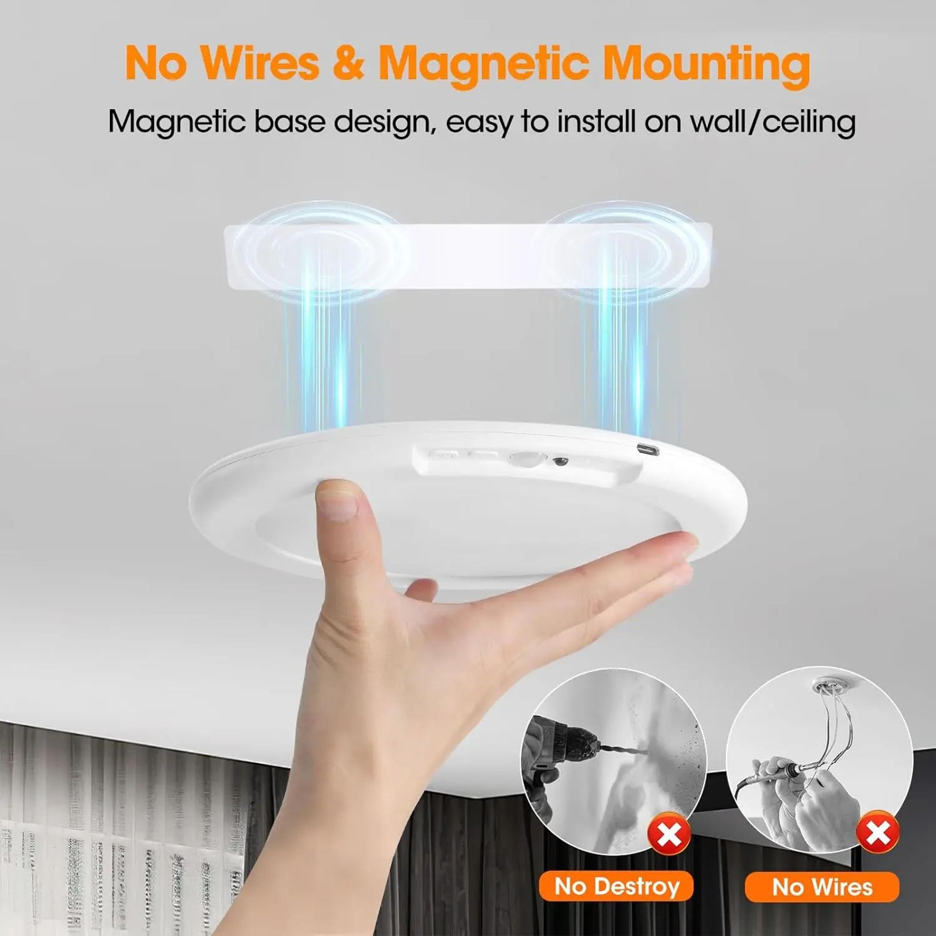 Rechargeable Motion Sensor LED Ceiling Light With Remote 3