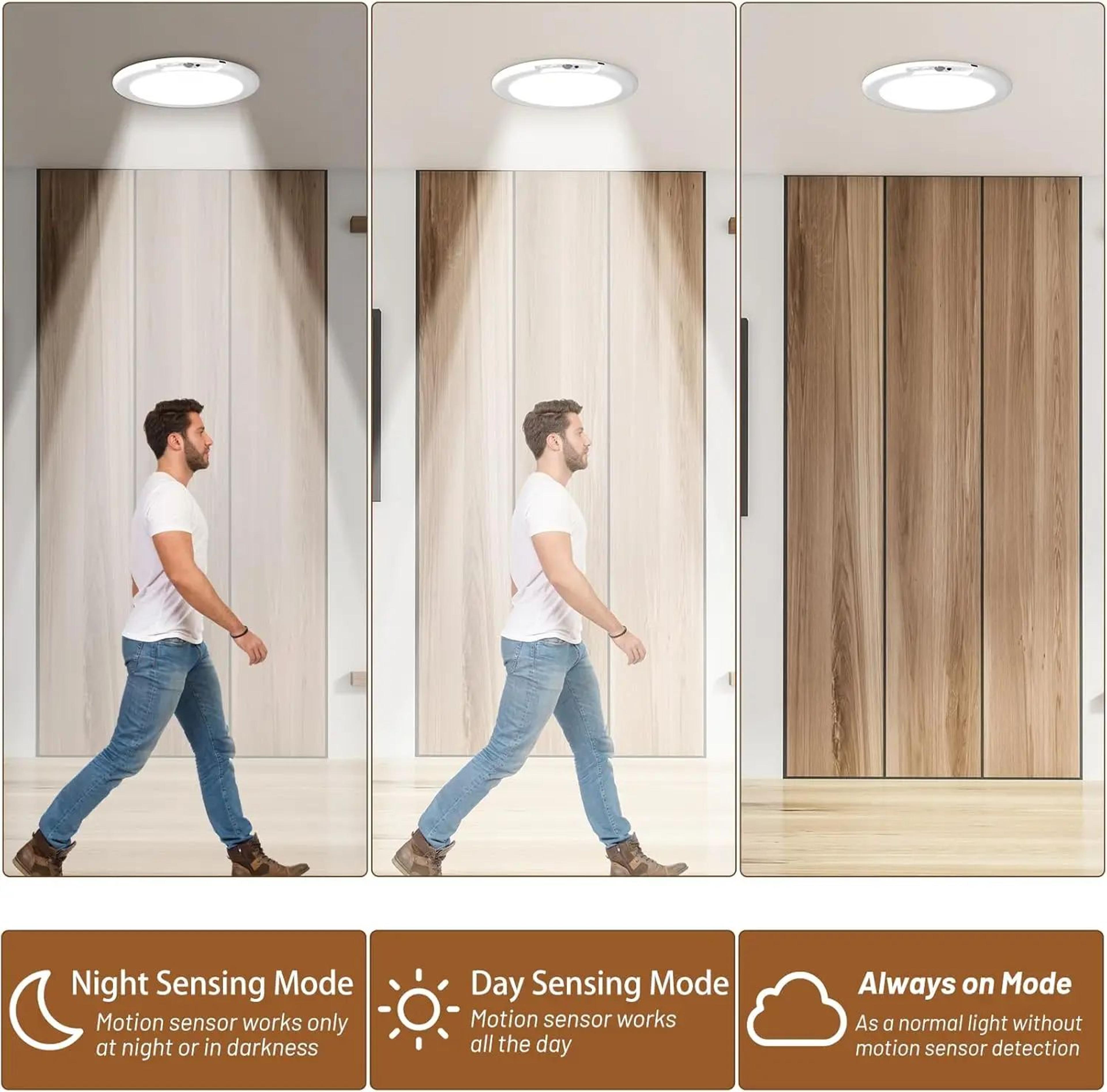 Rechargeable Motion Sensor LED Ceiling Light With Remote 5