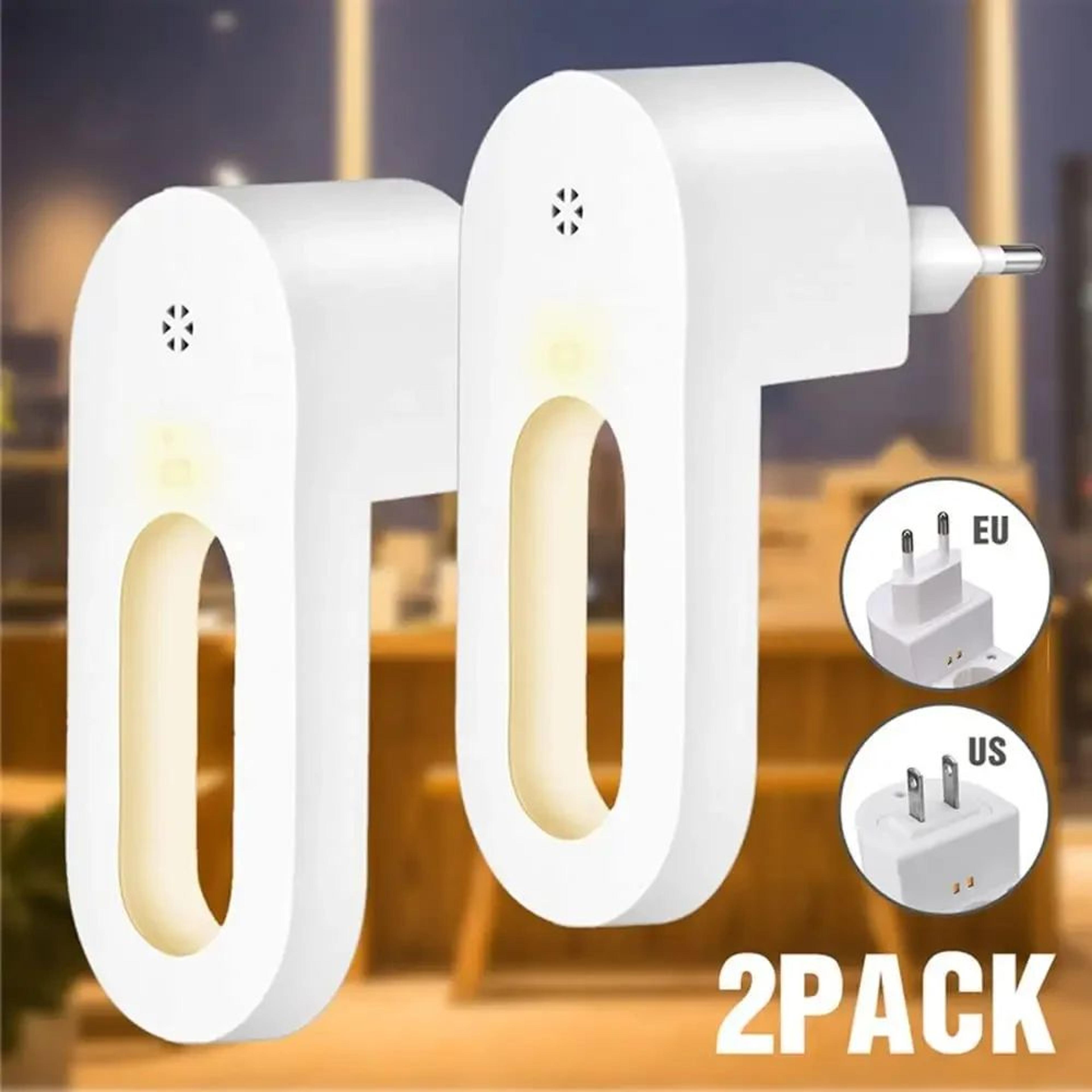 Warm White LED Plug In Night Light With Twilight Sensor 0