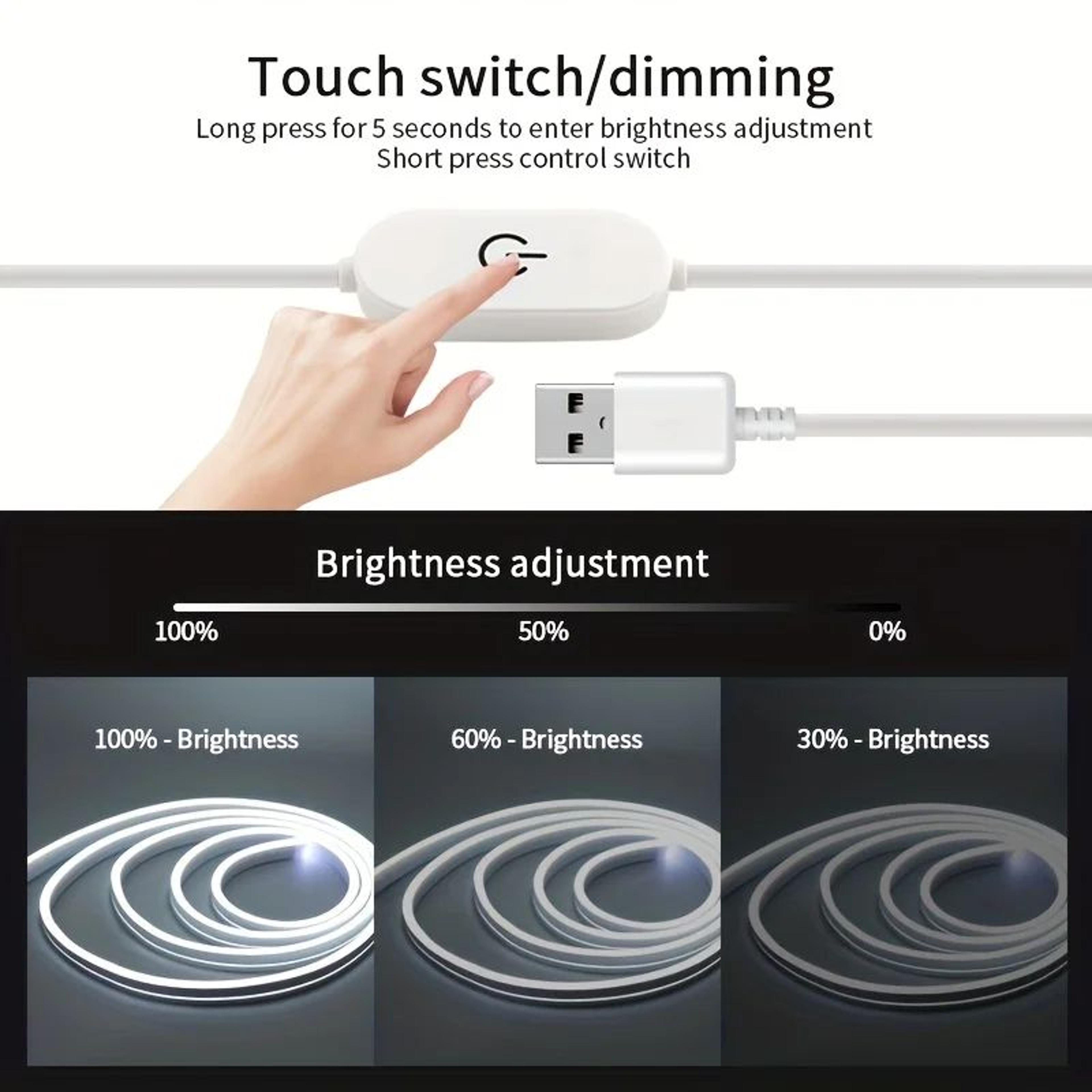 USB Dimmable Flexible Neon LED Strip Light 1