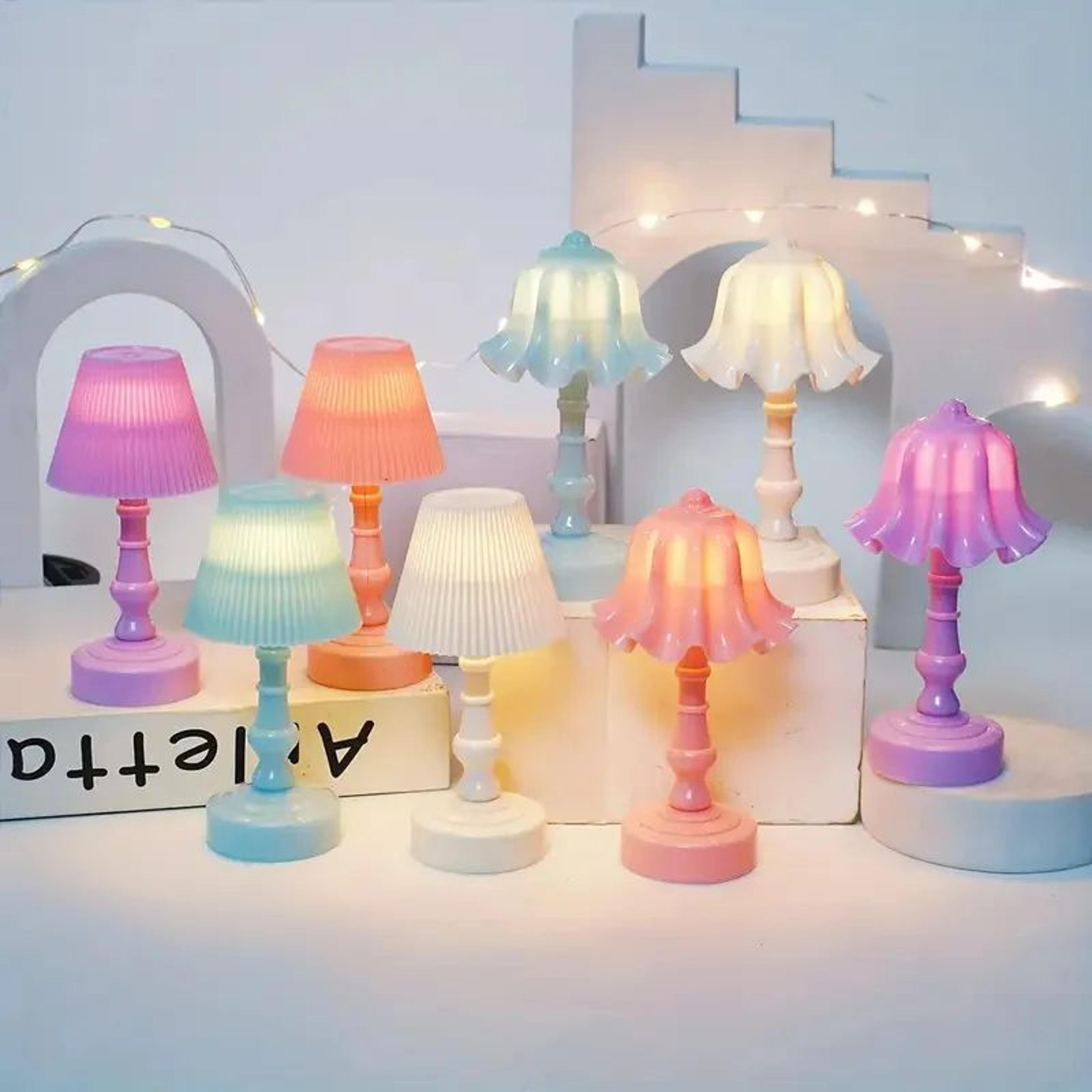 Pleated Shell Flower LED Table Night Lamp 0