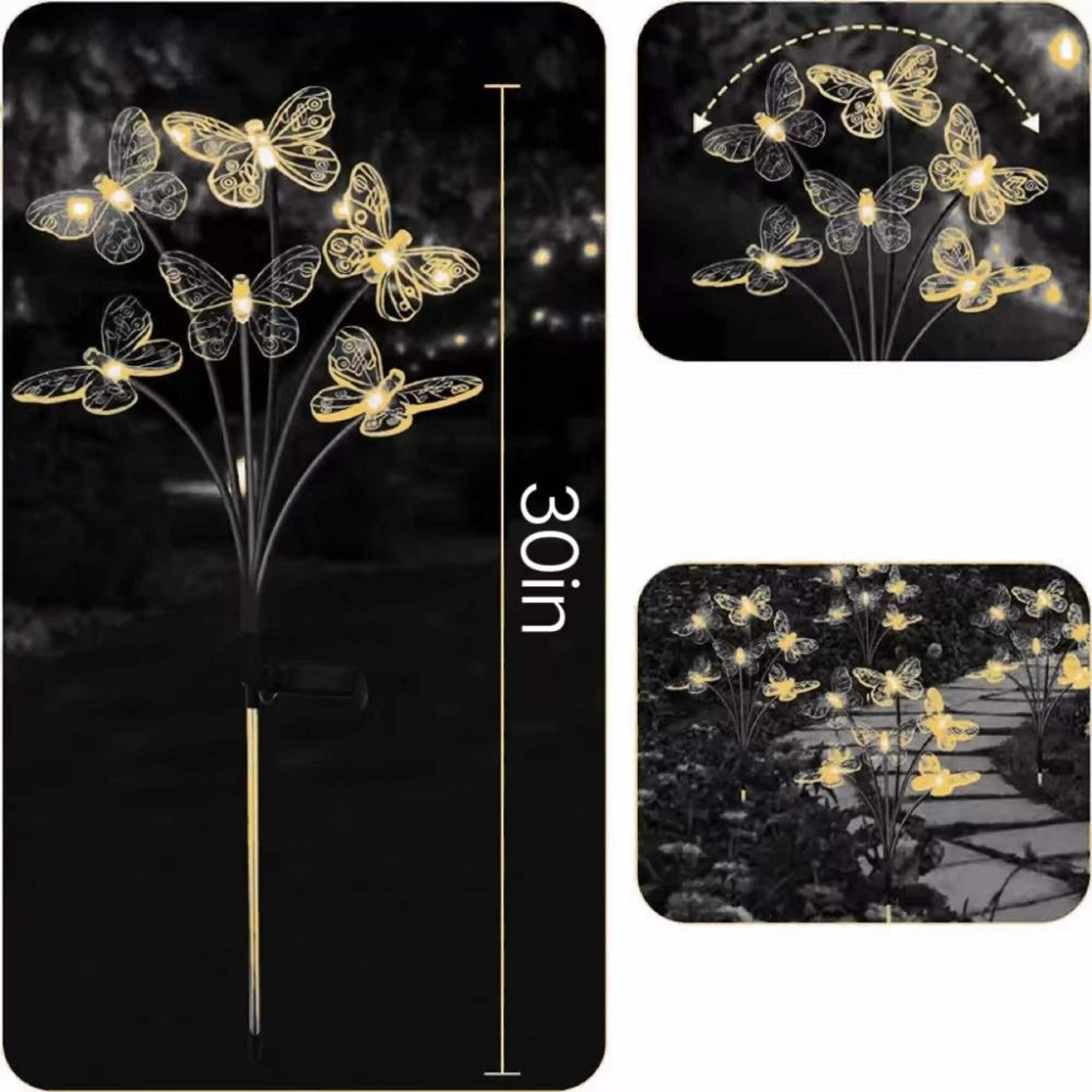 Solar Butterfly LED Garden Stake Light 5