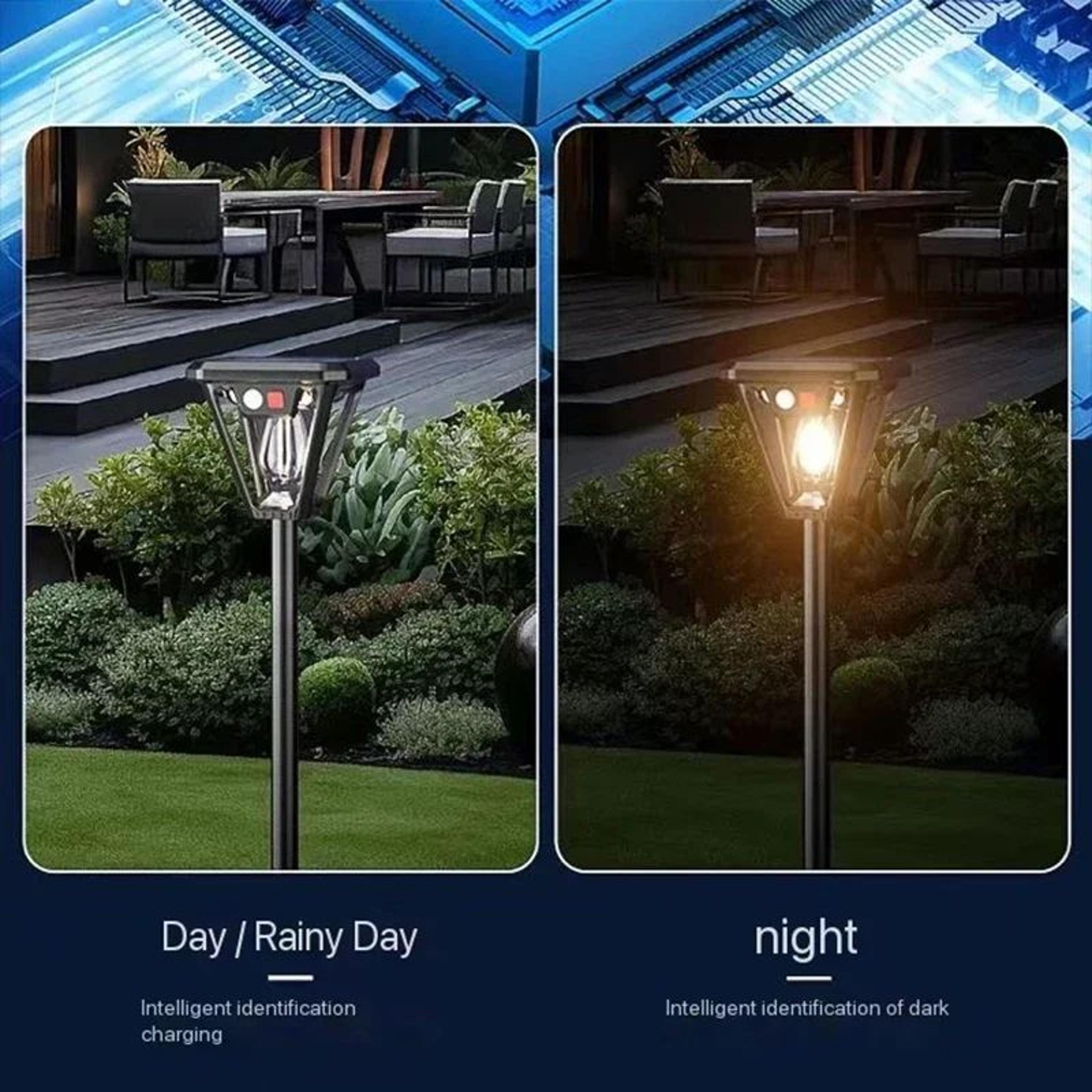 Solar Motion Sensor Tungsten LED Outdoor Wall Light 4