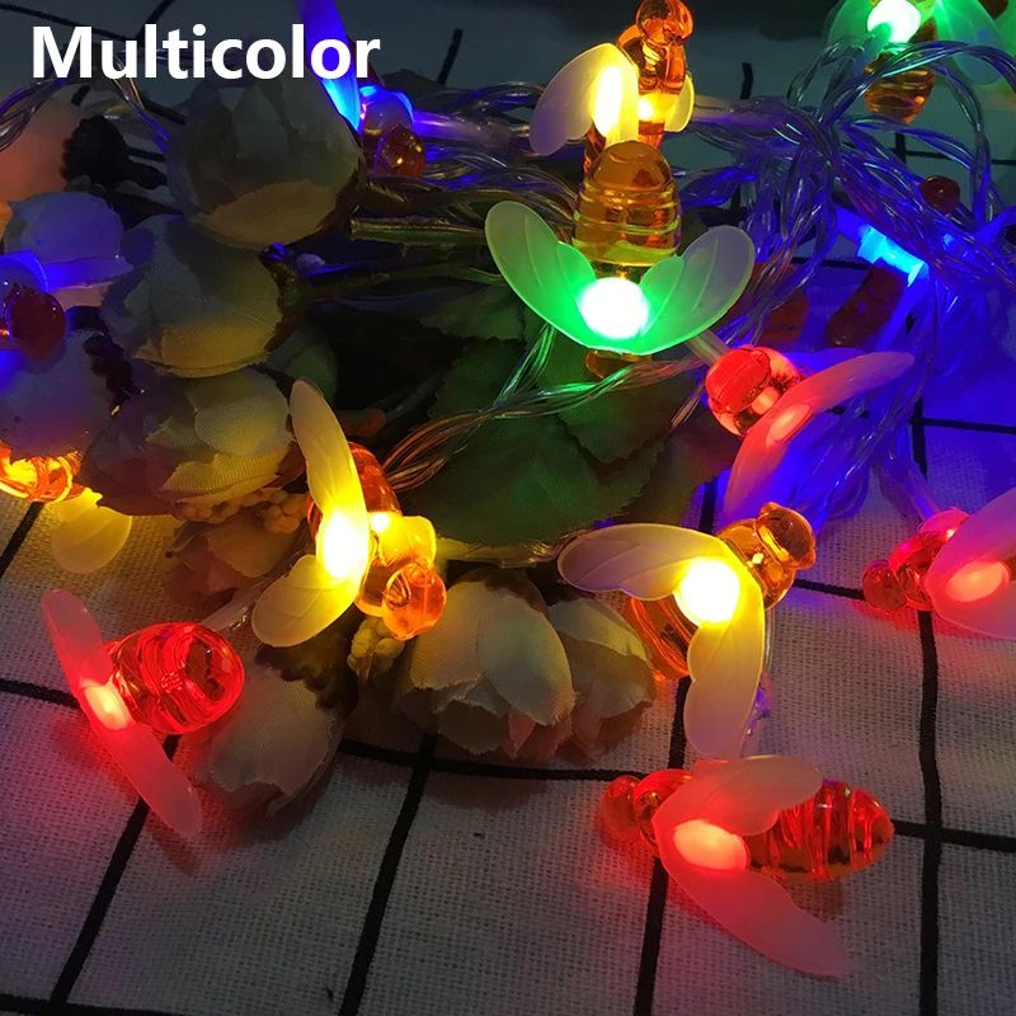 Solar Bee String Lights Outdoor Fairy Garden Decor 8