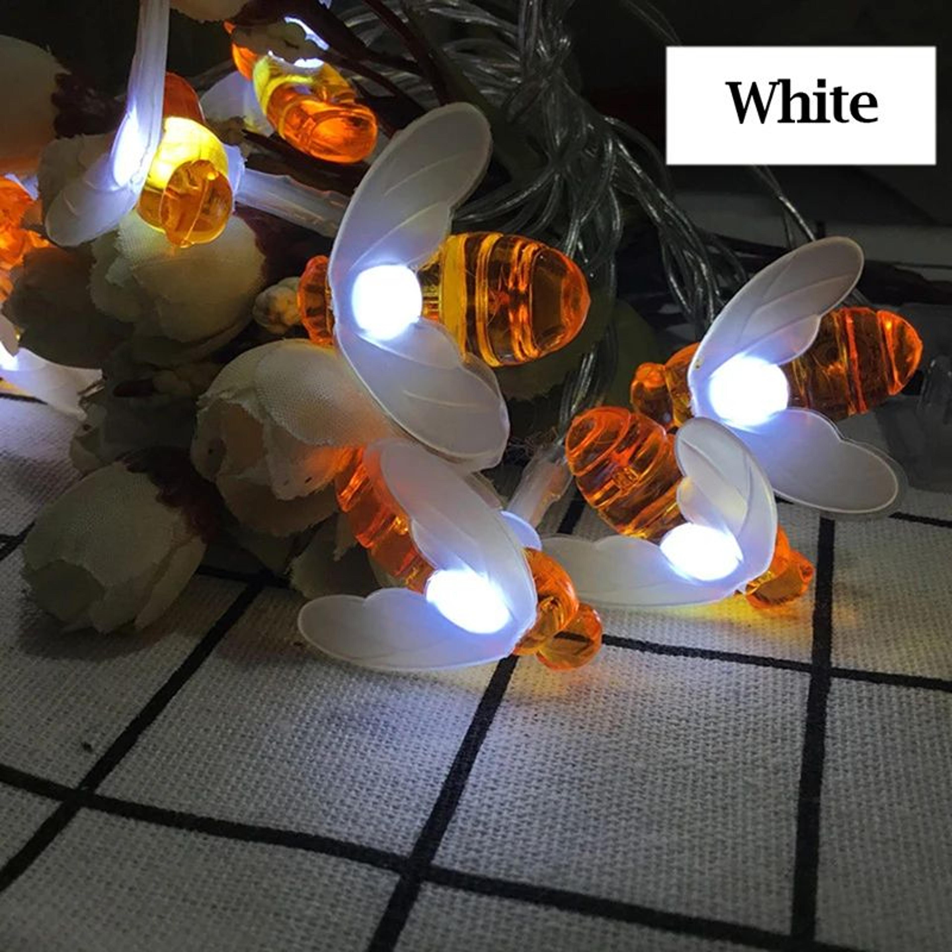 Solar Bee String Lights Outdoor Fairy Garden Decor 7