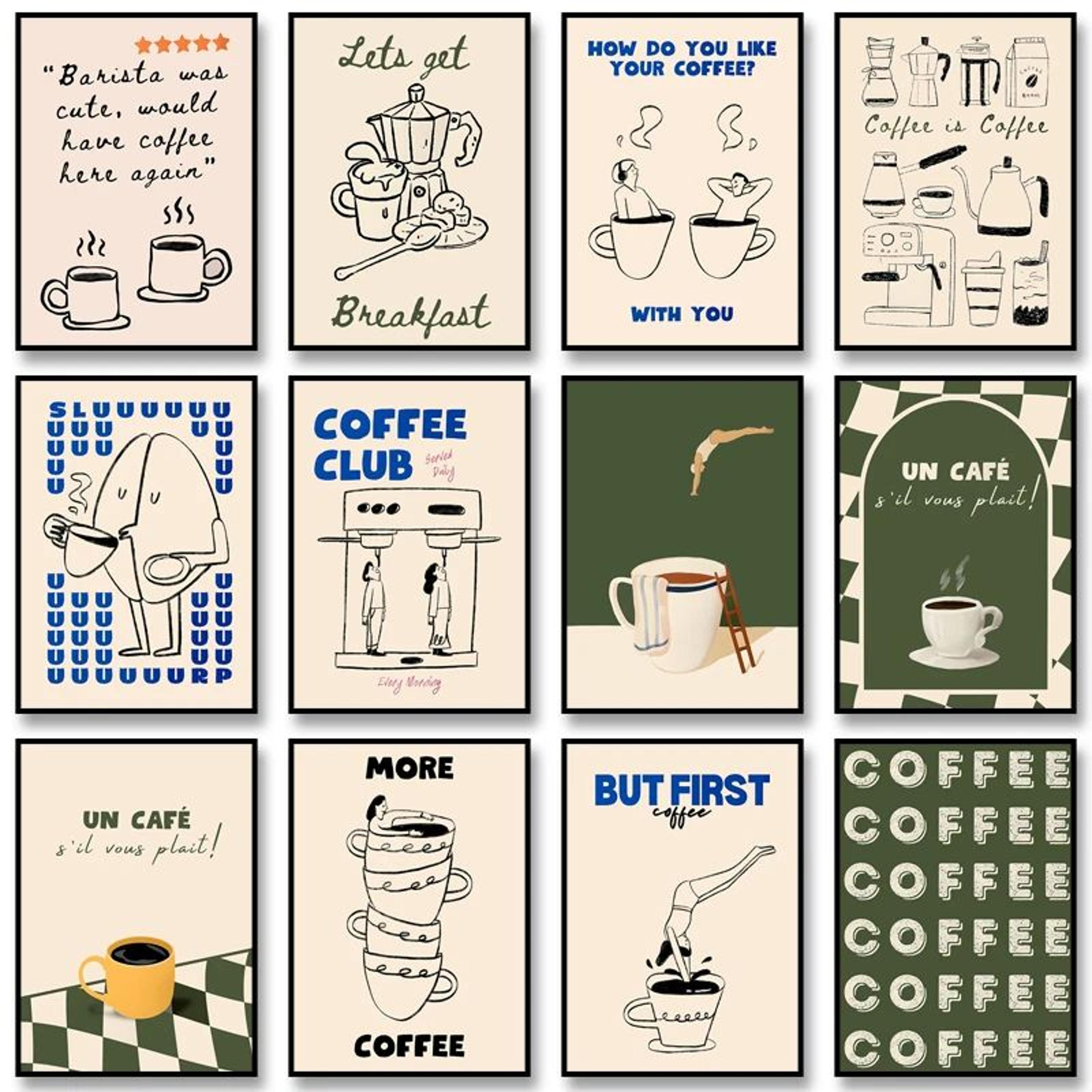 Coffee Diver Canvas Wall Art Poster 0