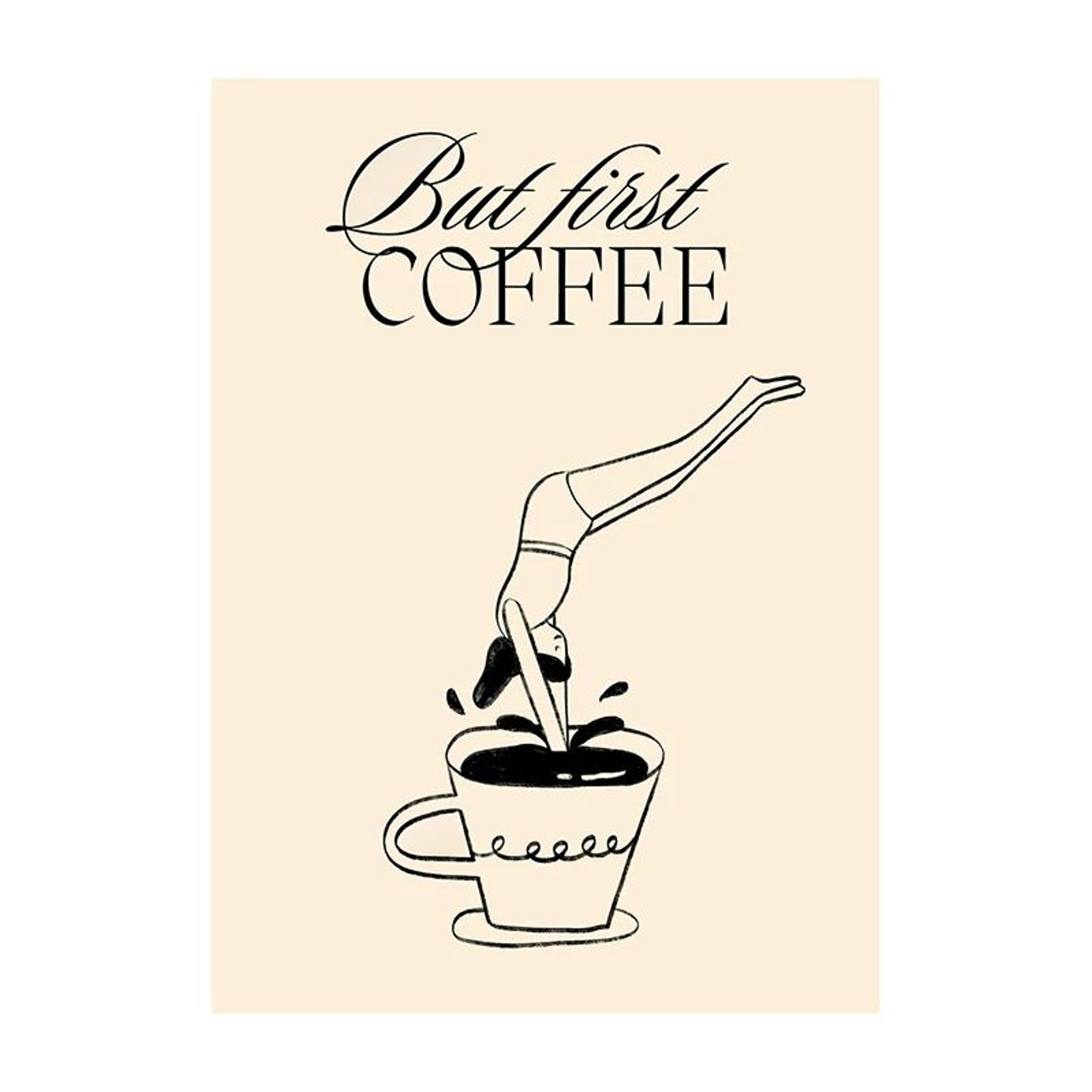 Coffee Diver Canvas Wall Art Poster 18
