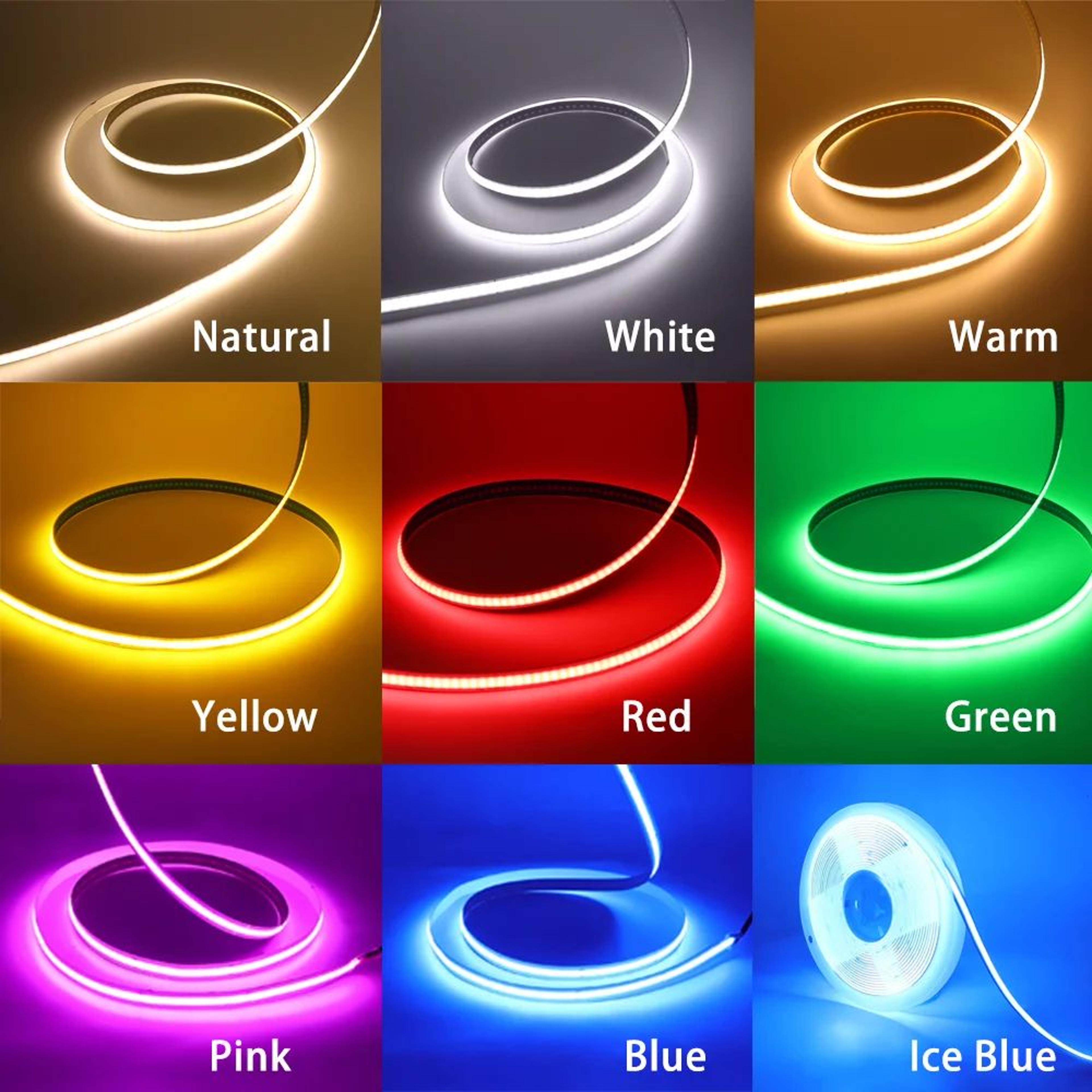 USB COB LED Light Strip With Touch Dimmer 1