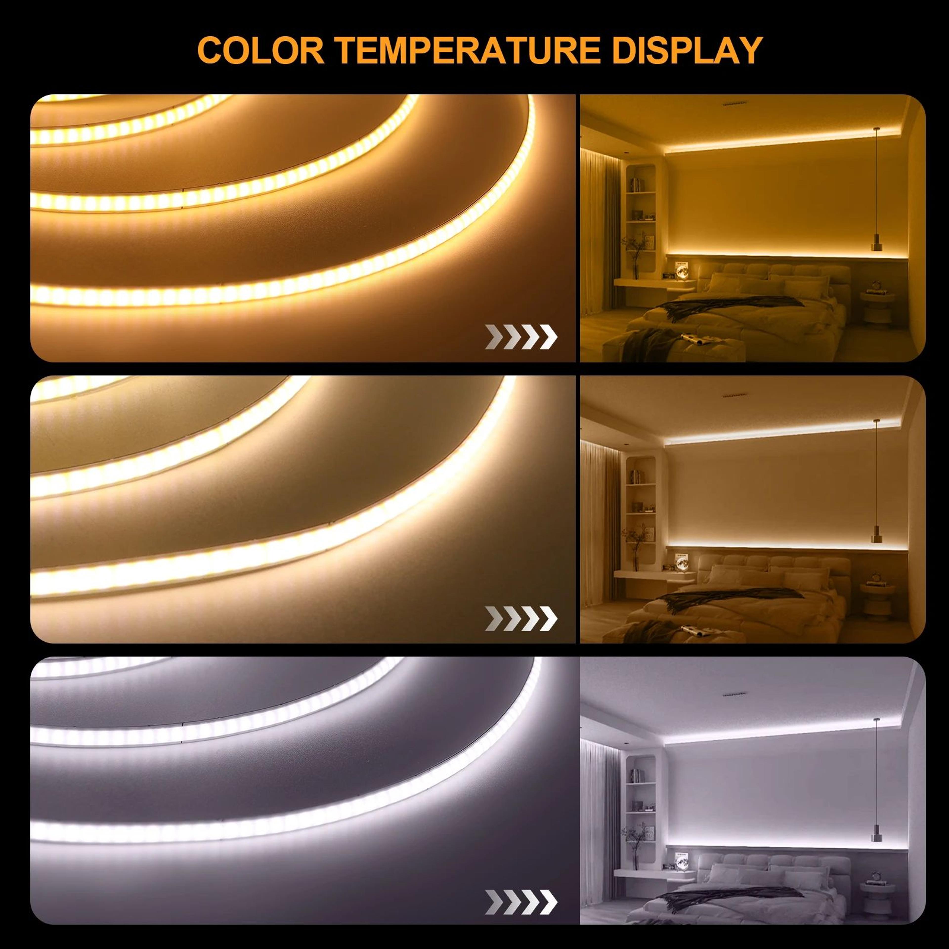 USB COB LED Light Strip With Touch Dimmer 9