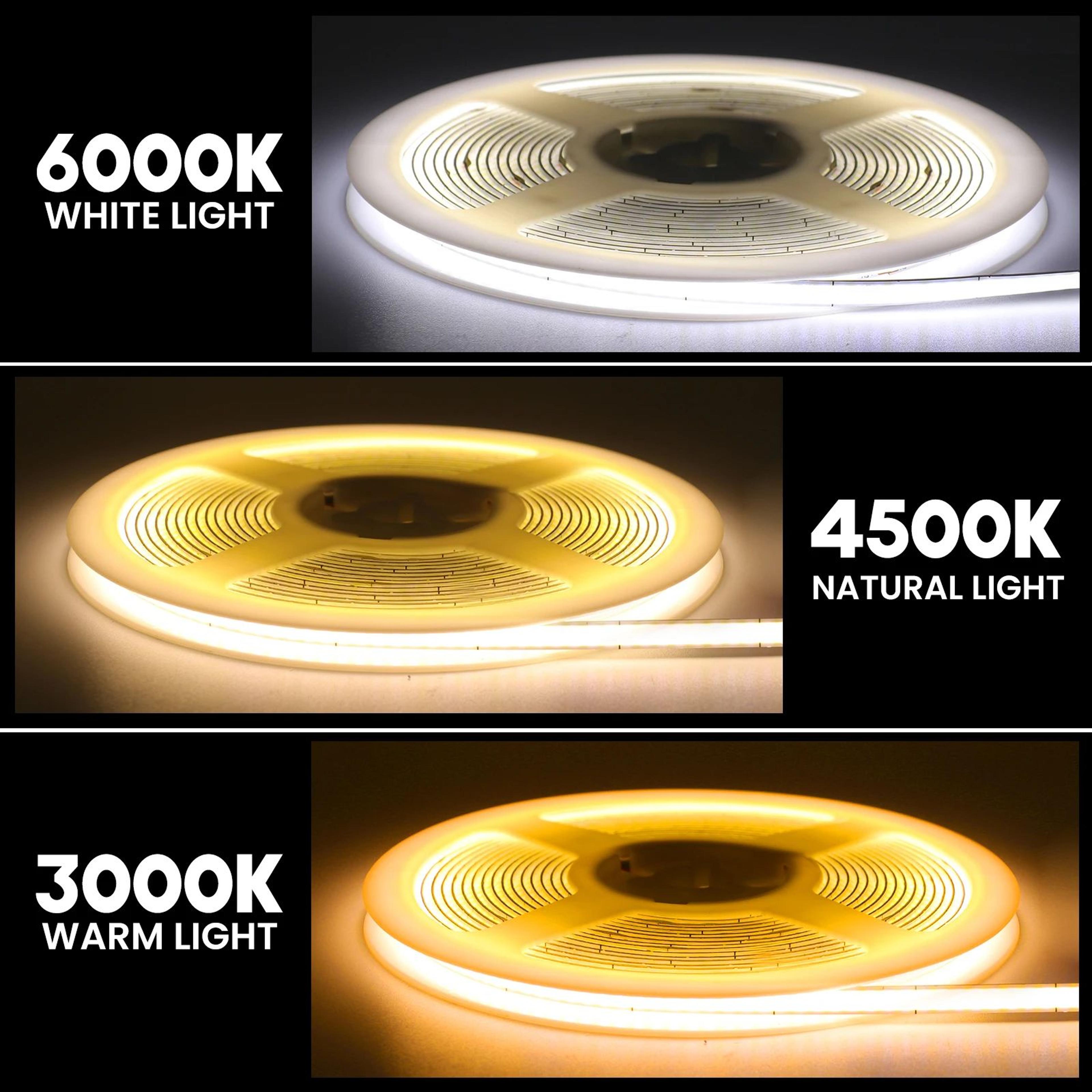 USB COB LED Light Strip With Touch Dimmer 8