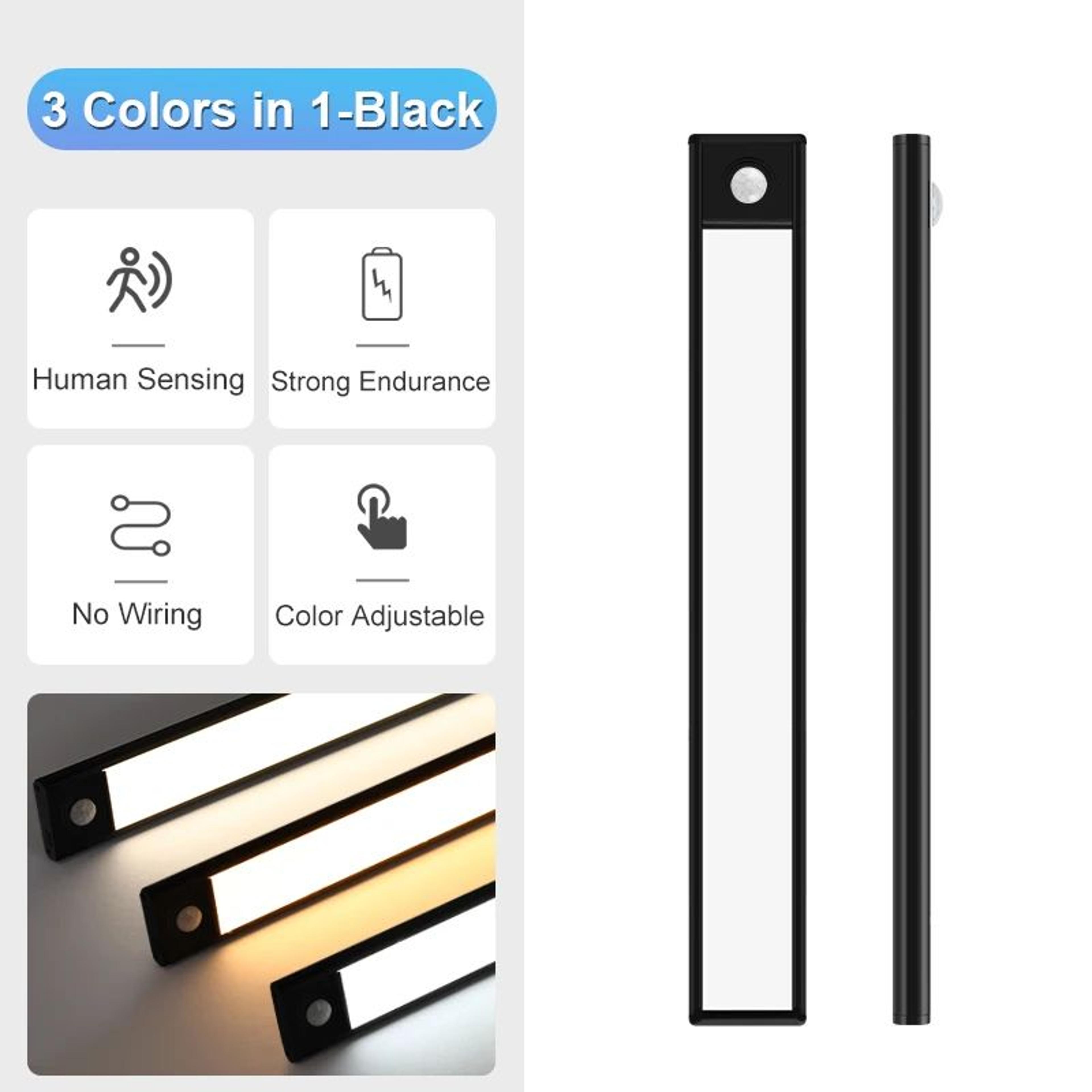 Ultra Thin Rechargeable Motion Sensor LED For Wardrobe Closet Cabinet Lighting 11