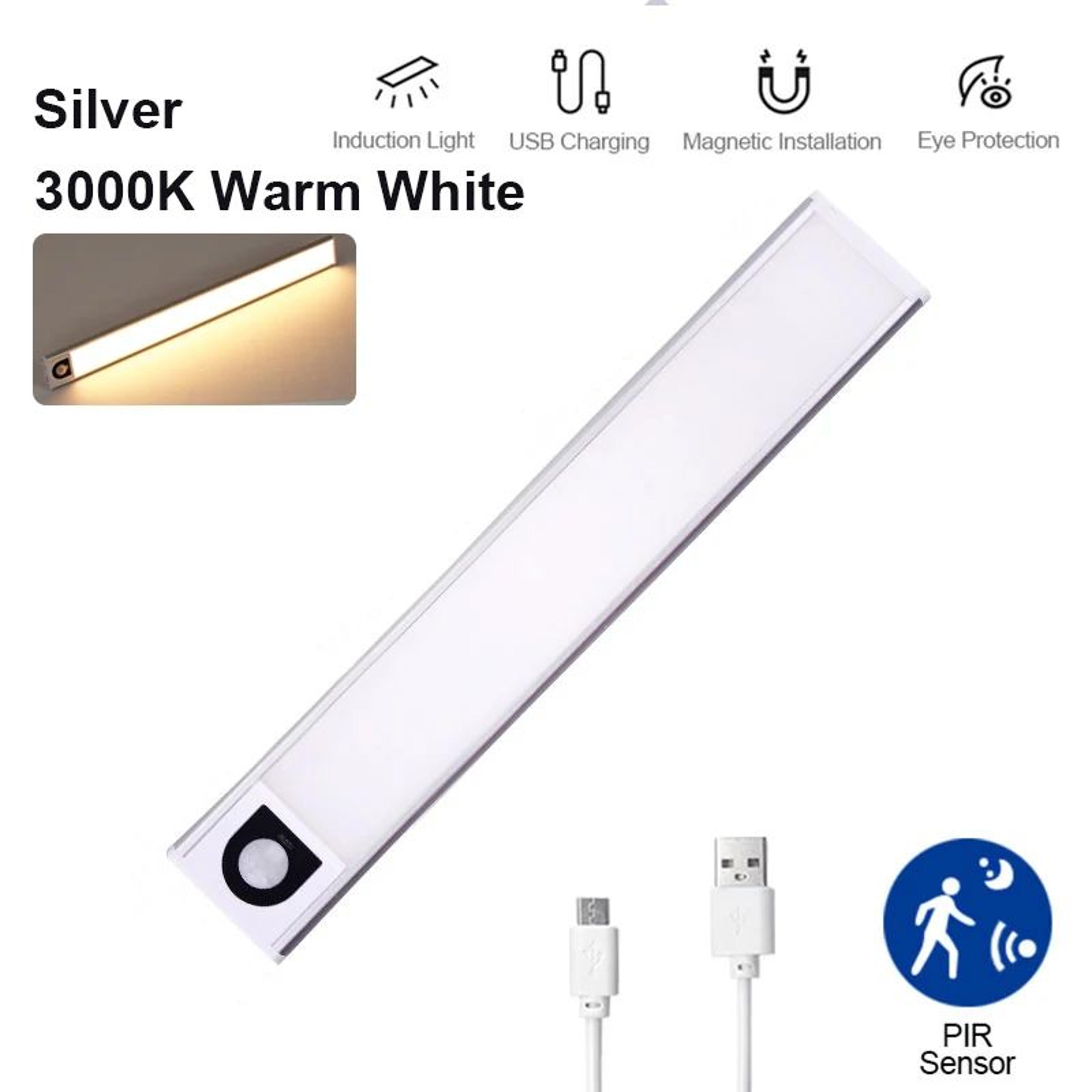 Ultra Thin Rechargeable Motion Sensor LED For Wardrobe Closet Cabinet Lighting 6