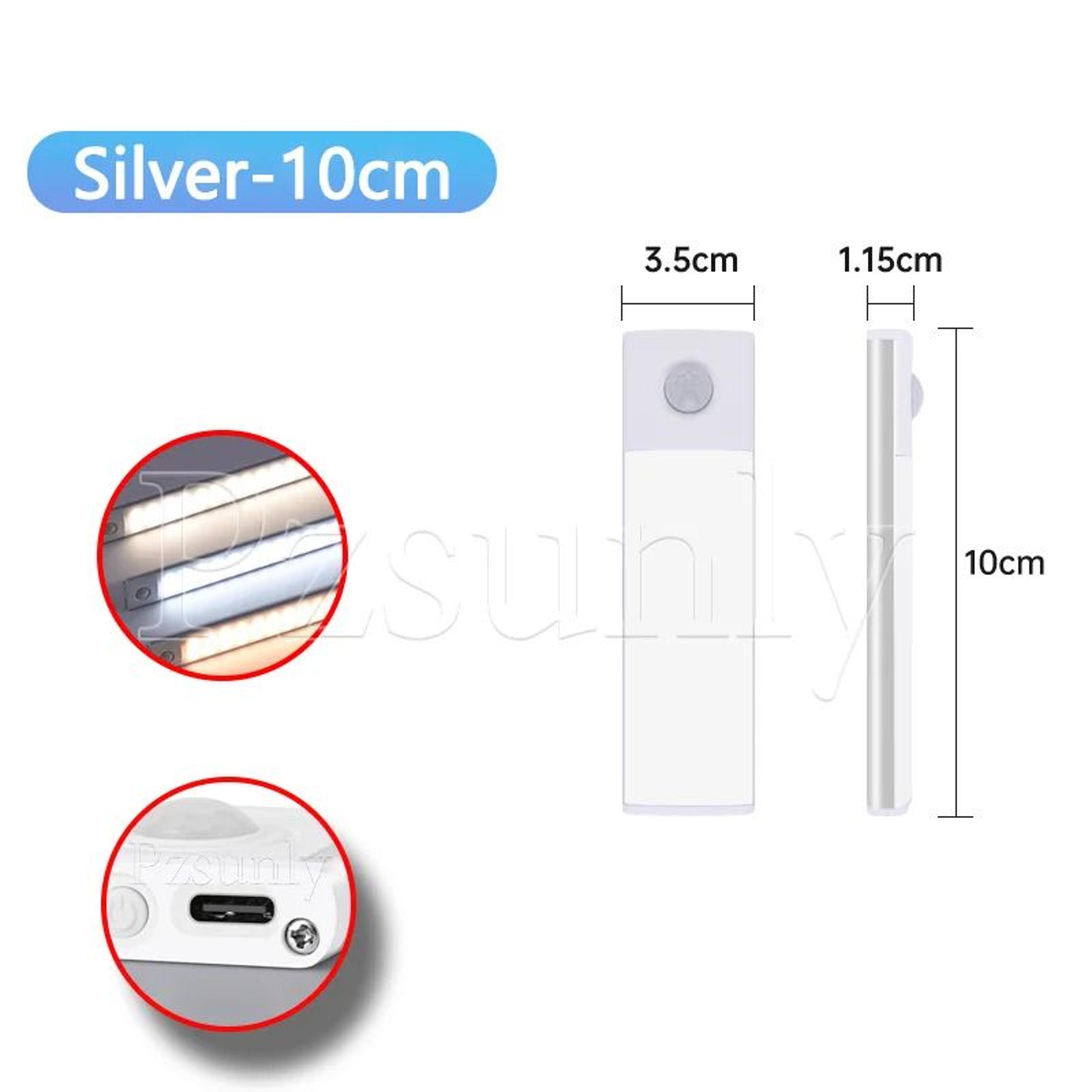 Rechargeable Motion Sensor LED Cabinet Light Suitable For Kitchen Wardrobe Cabinet Lighting 7