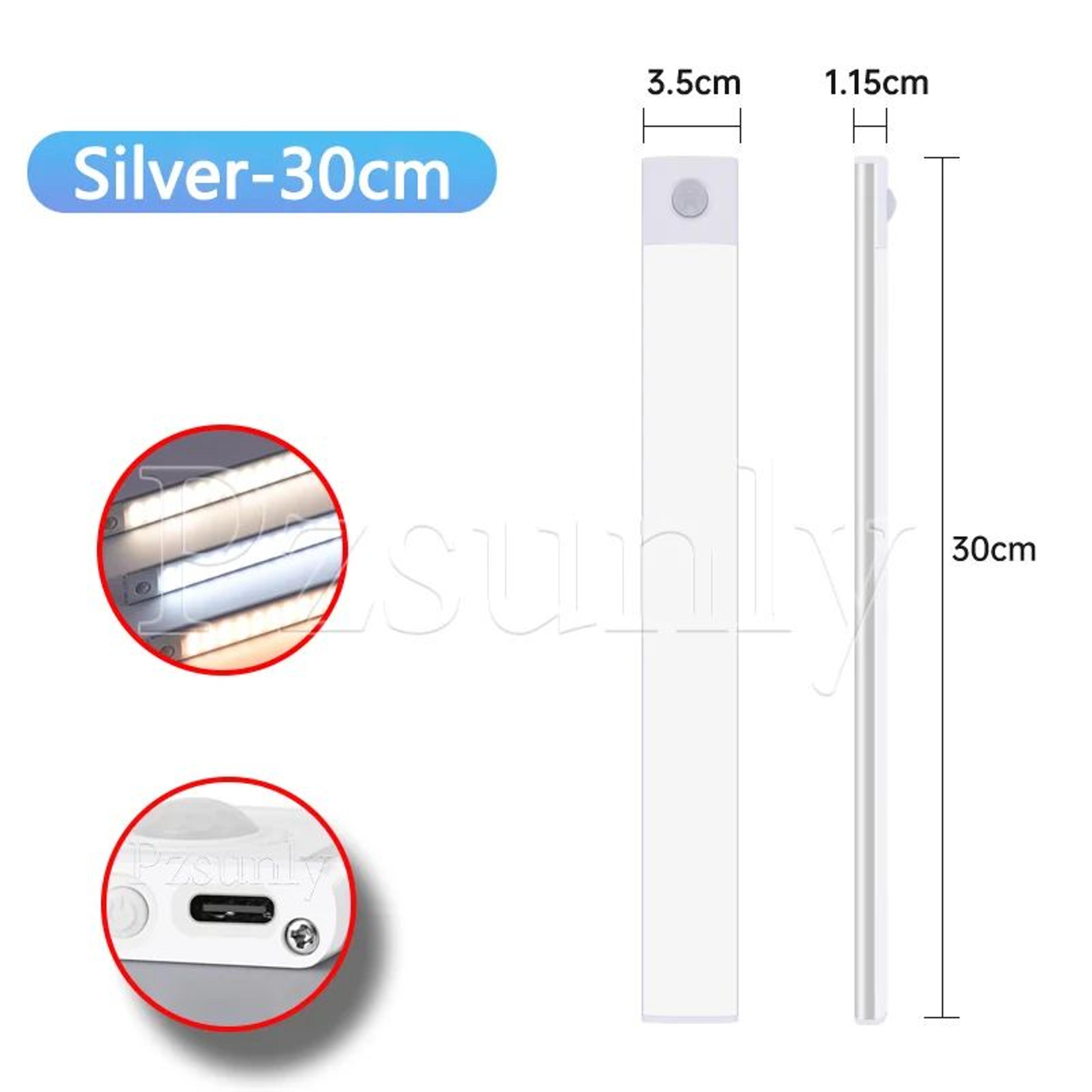 Rechargeable Motion Sensor LED Cabinet Light Suitable For Kitchen Wardrobe Cabinet Lighting 8