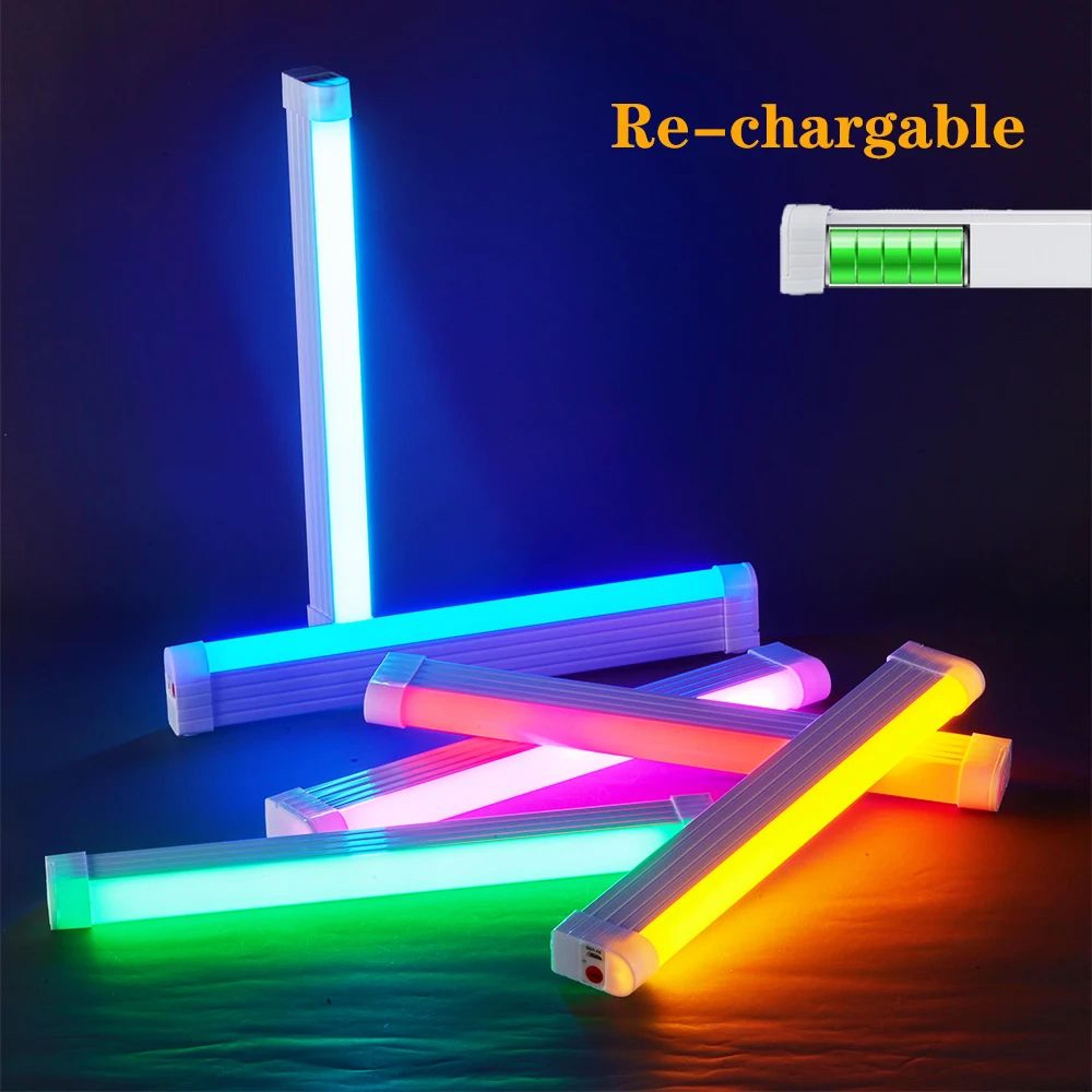rechargeable led video light wand for photography and vlogging