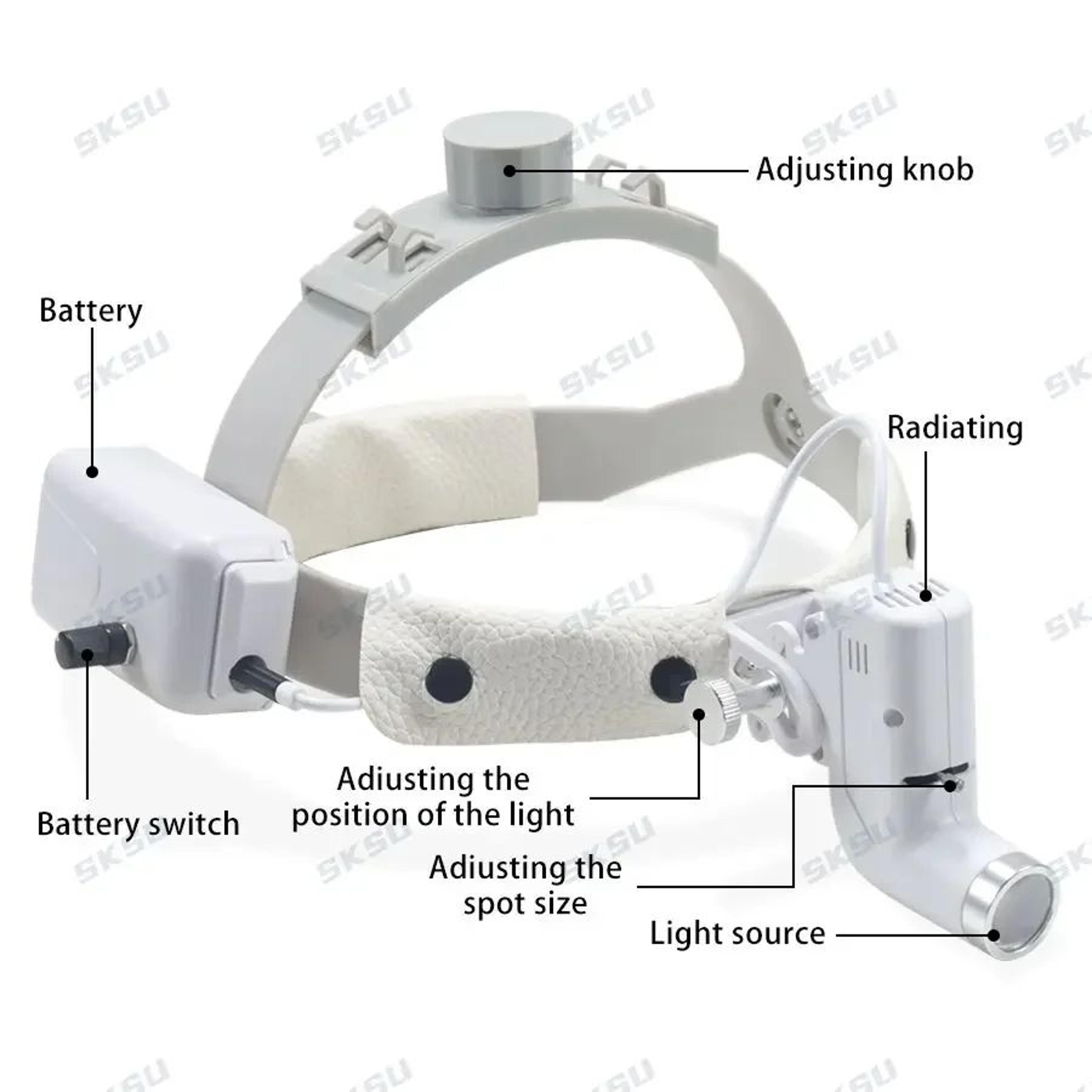 5W LED Dental Headlight Lamp For Loupes And Clinical Work 1