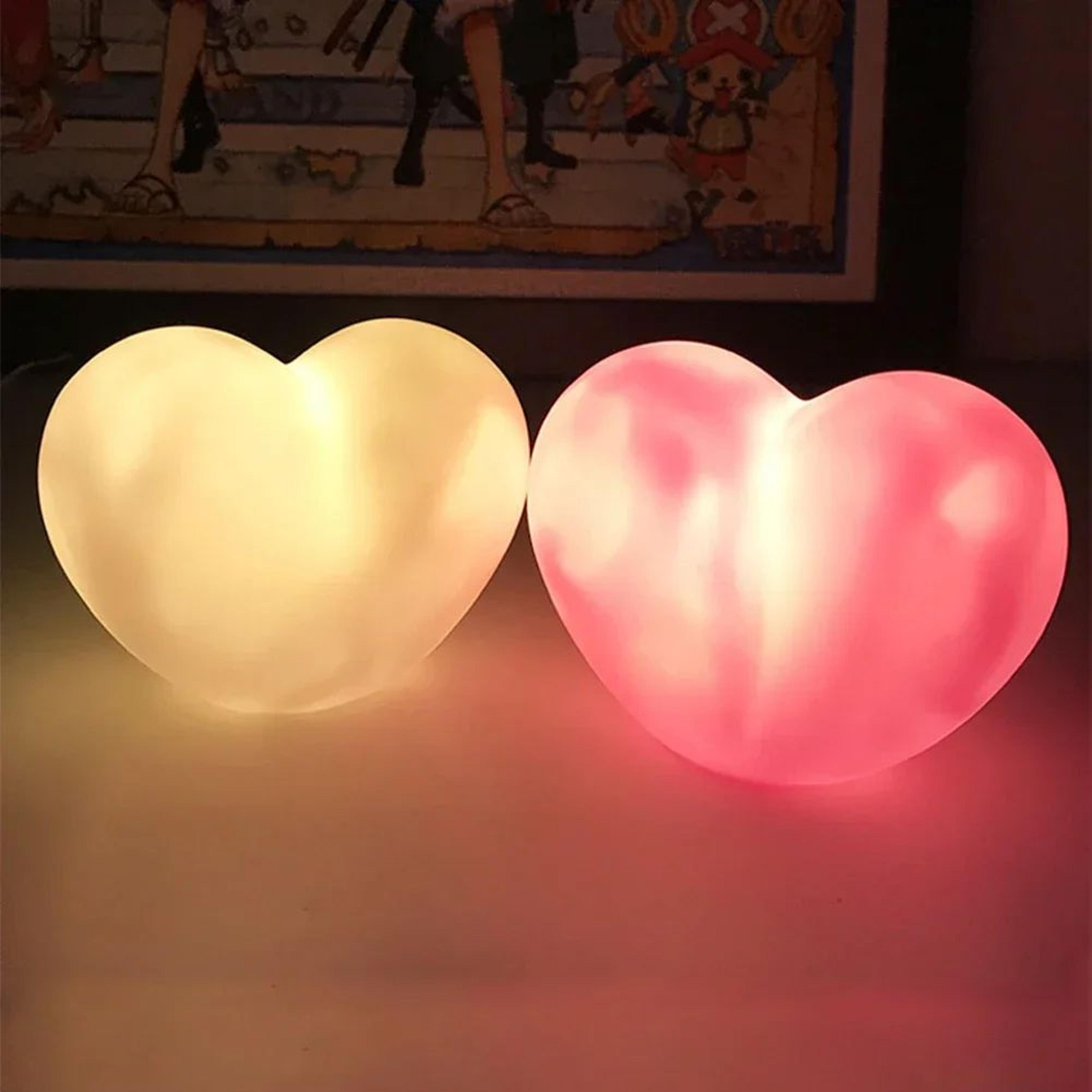 Romantic Love Heart LED 3D Night Light For Home Decor 0