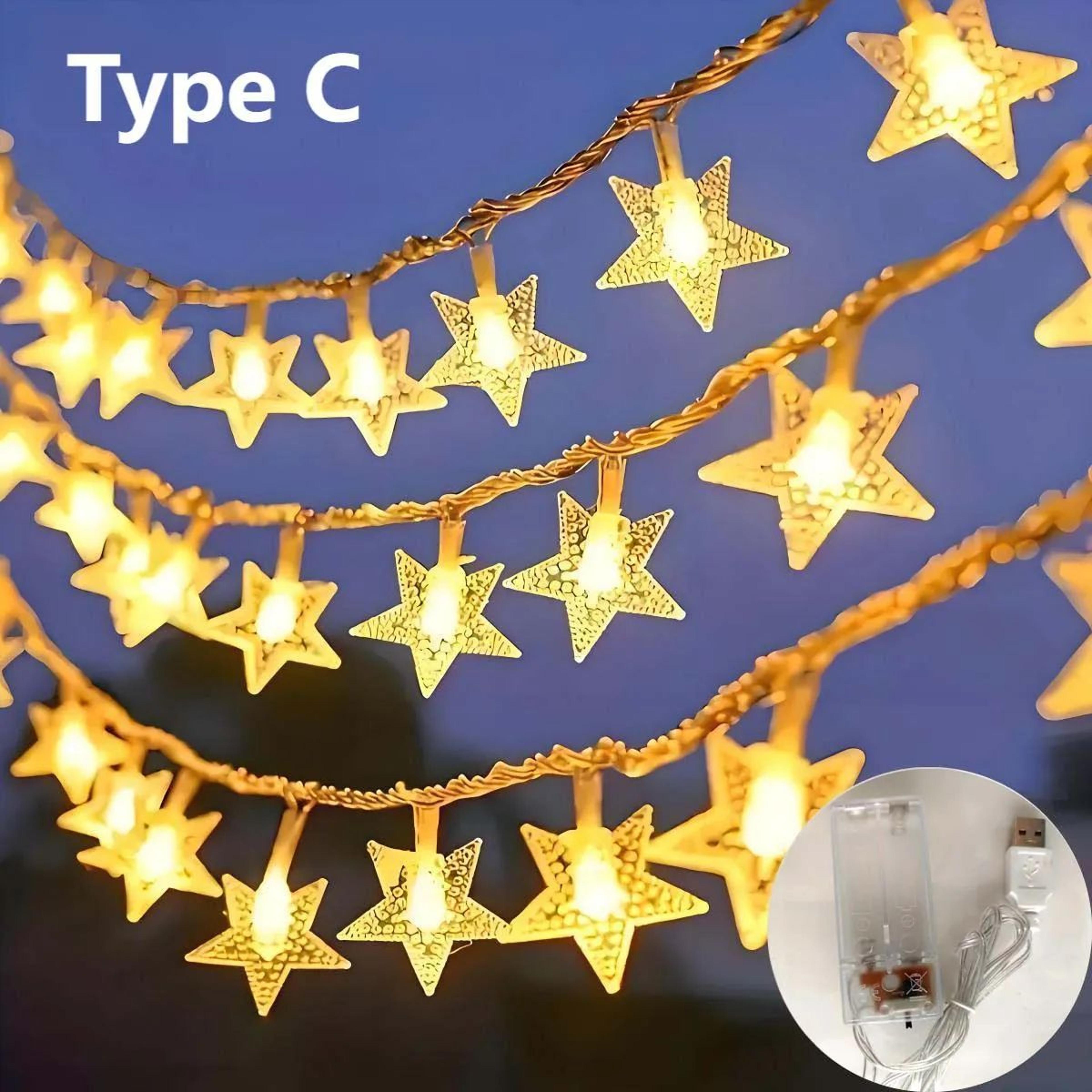 Moon And Star LED String Lights For Holiday And Party Decor 4