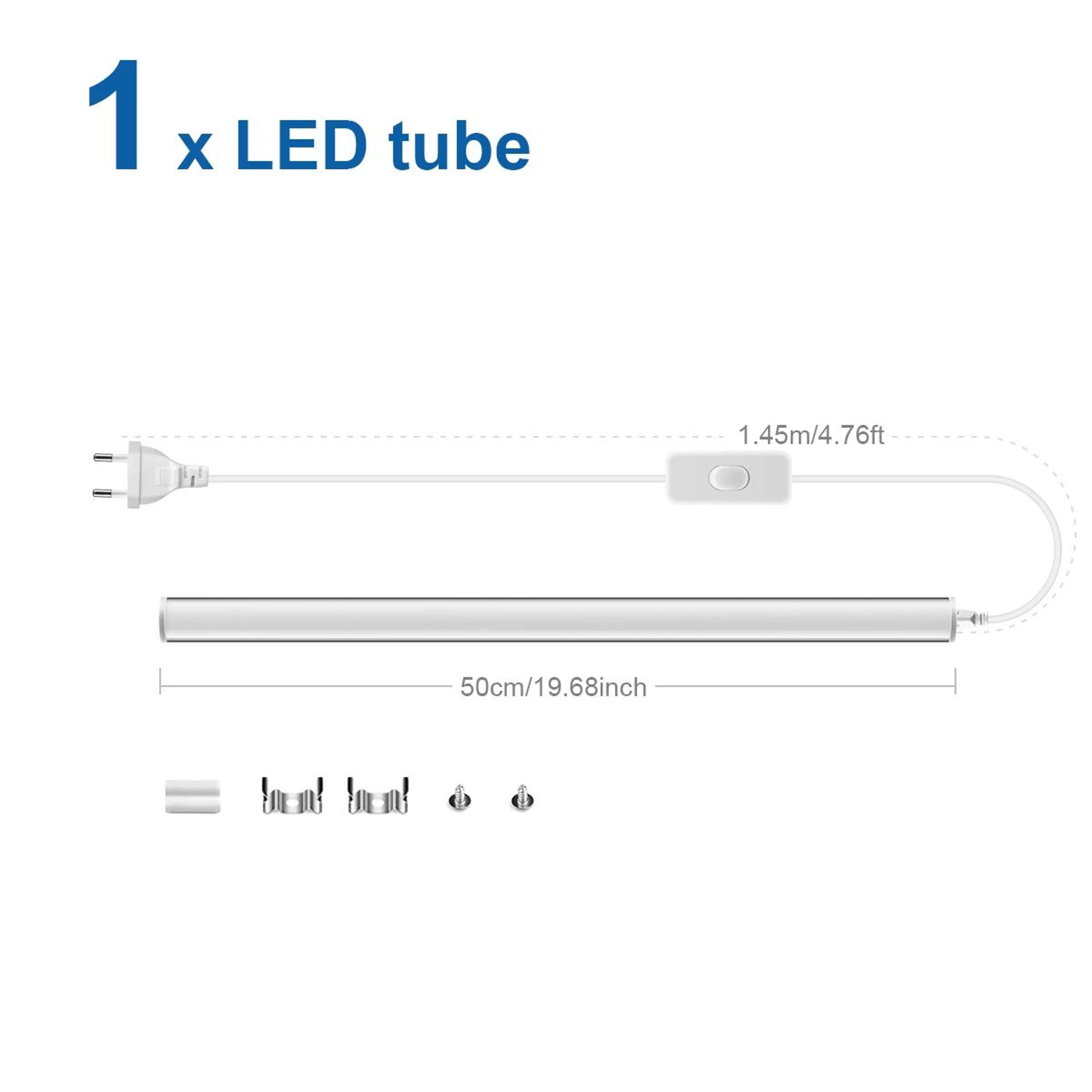 50CM 15W LED T5 Wall Light With EU Plug Power Cord 6