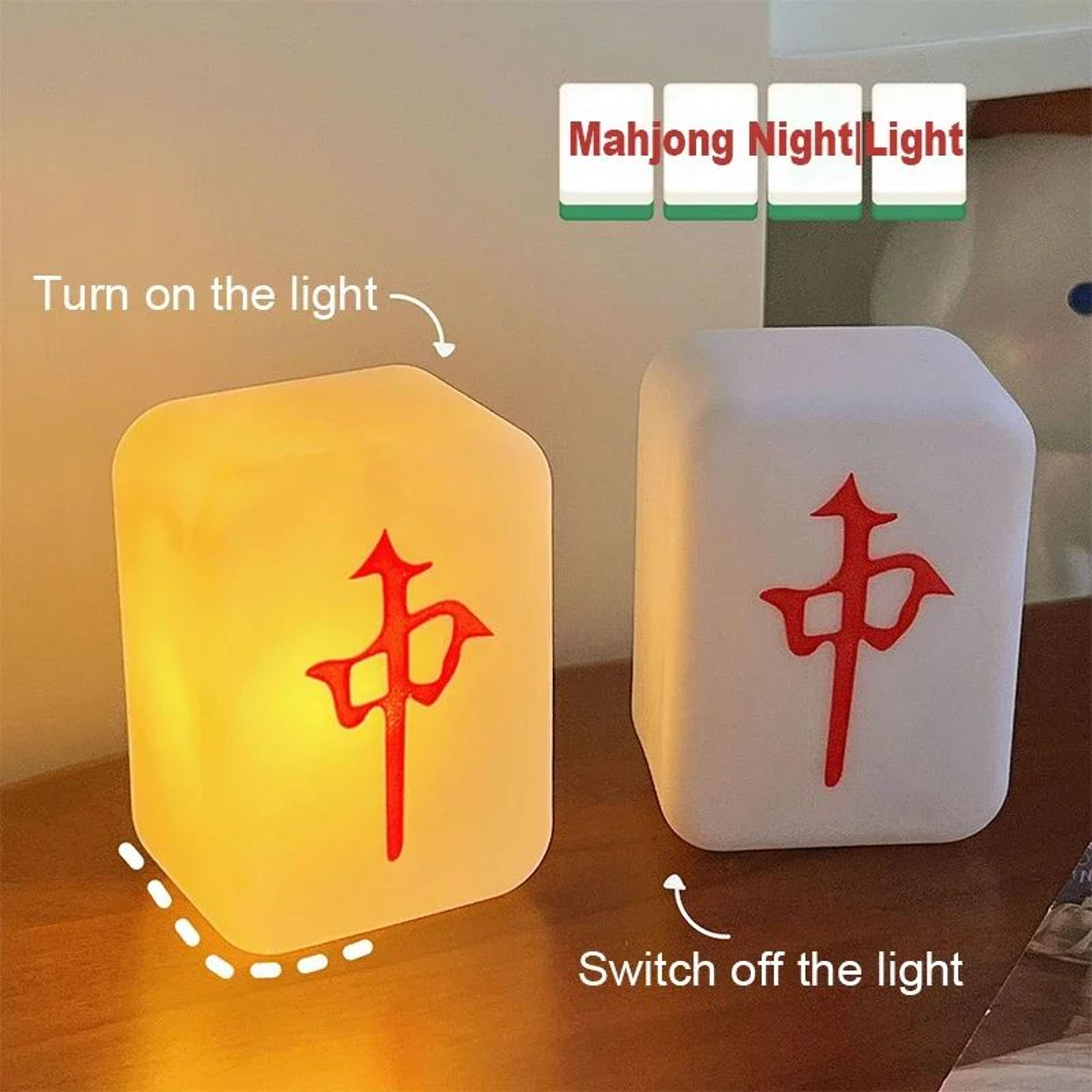Chinese Mahjong Soft Glow LED Night Light 4