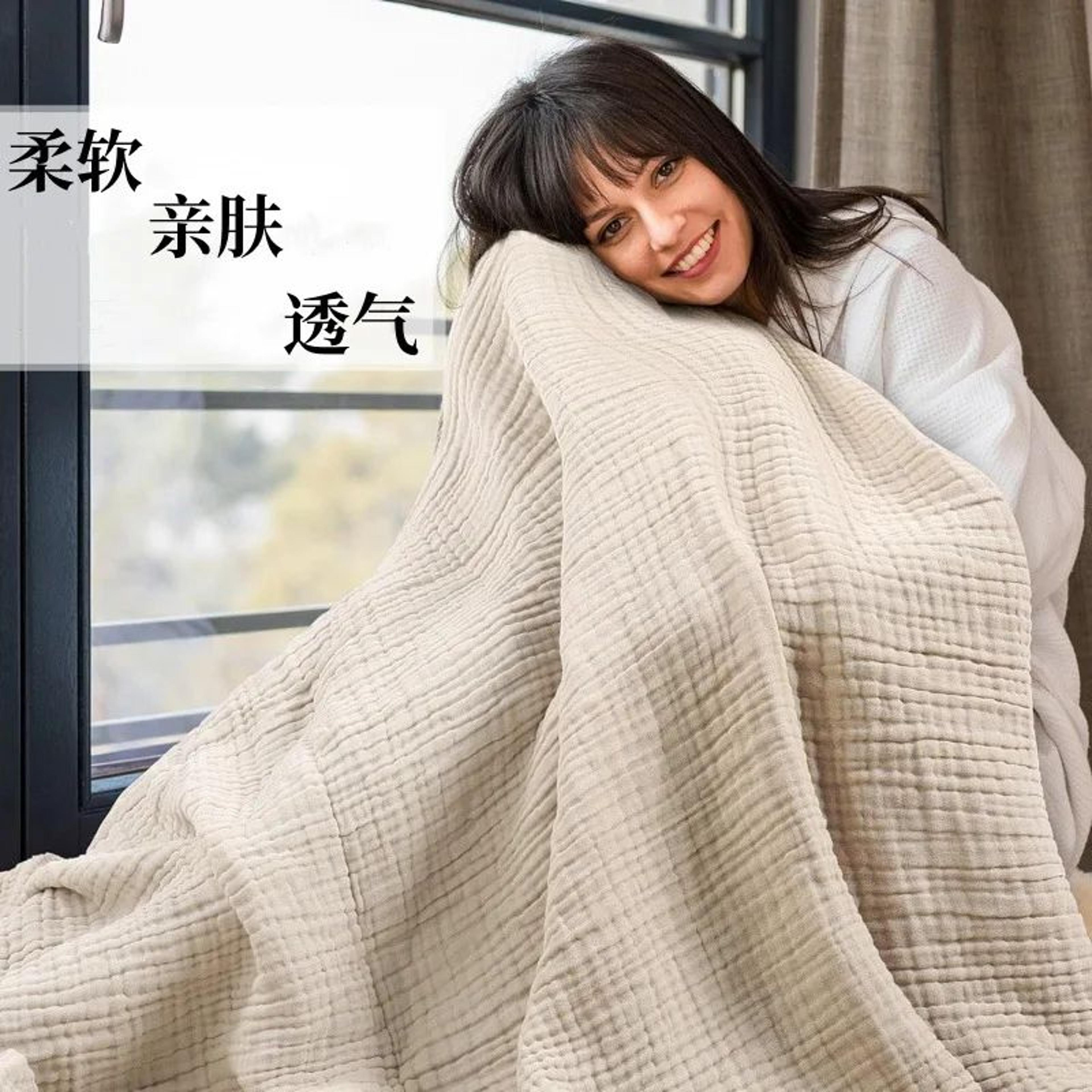 Six Layer Cotton Muslin Breathable Swaddle Blanket 5