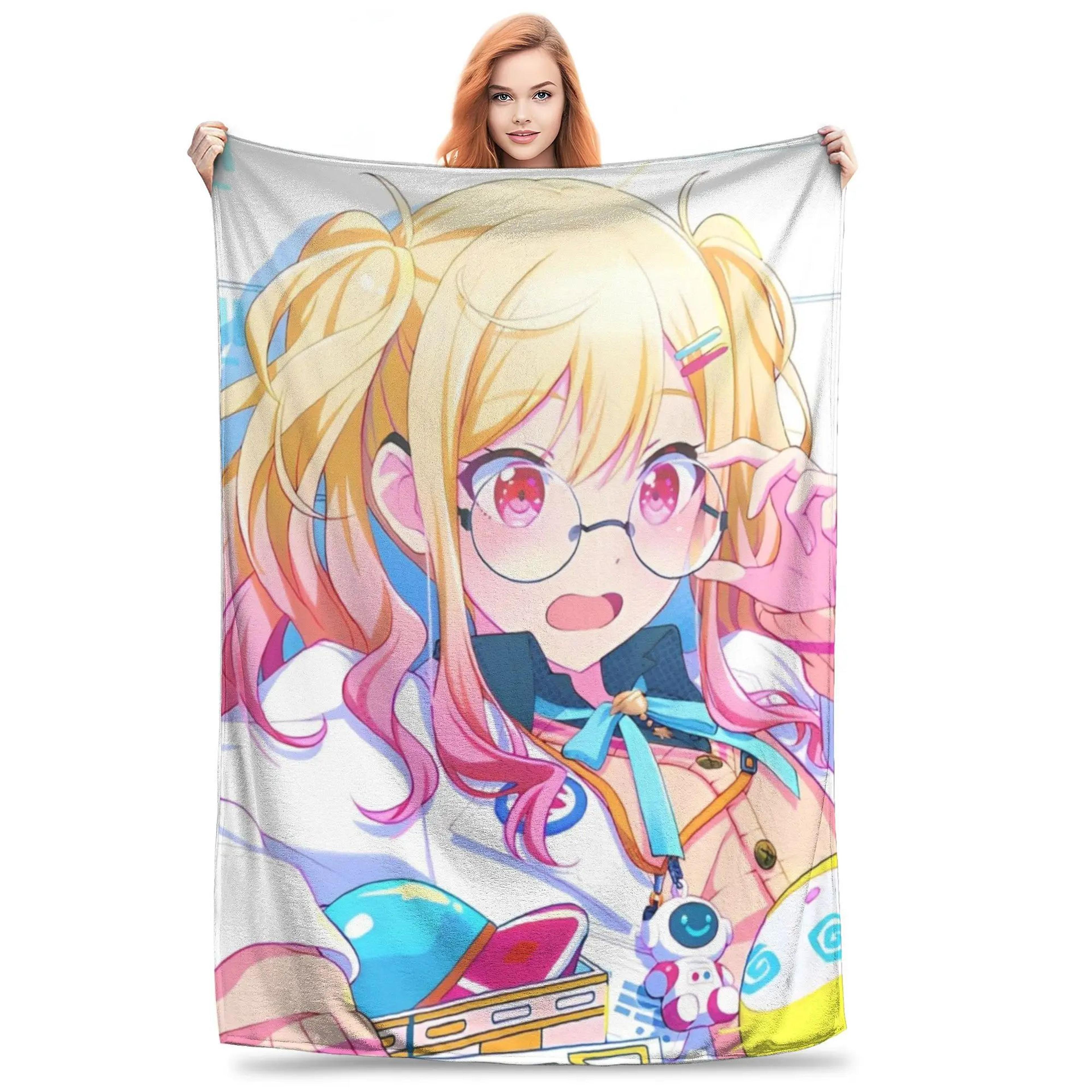 Yoisaki Kanade Project Sekai Soft Flannel Throw Blanket 7