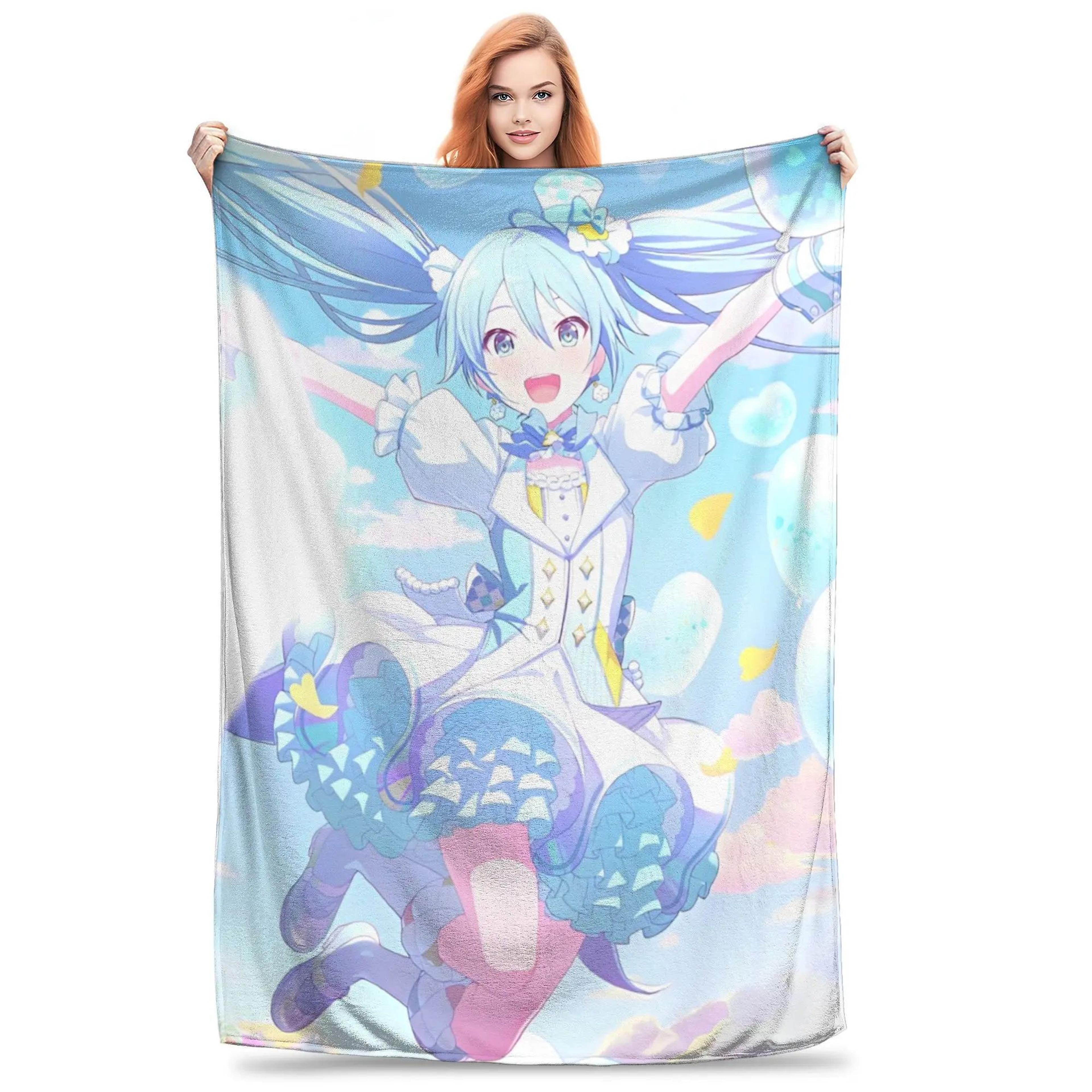 Yoisaki Kanade Project Sekai Soft Flannel Throw Blanket 16