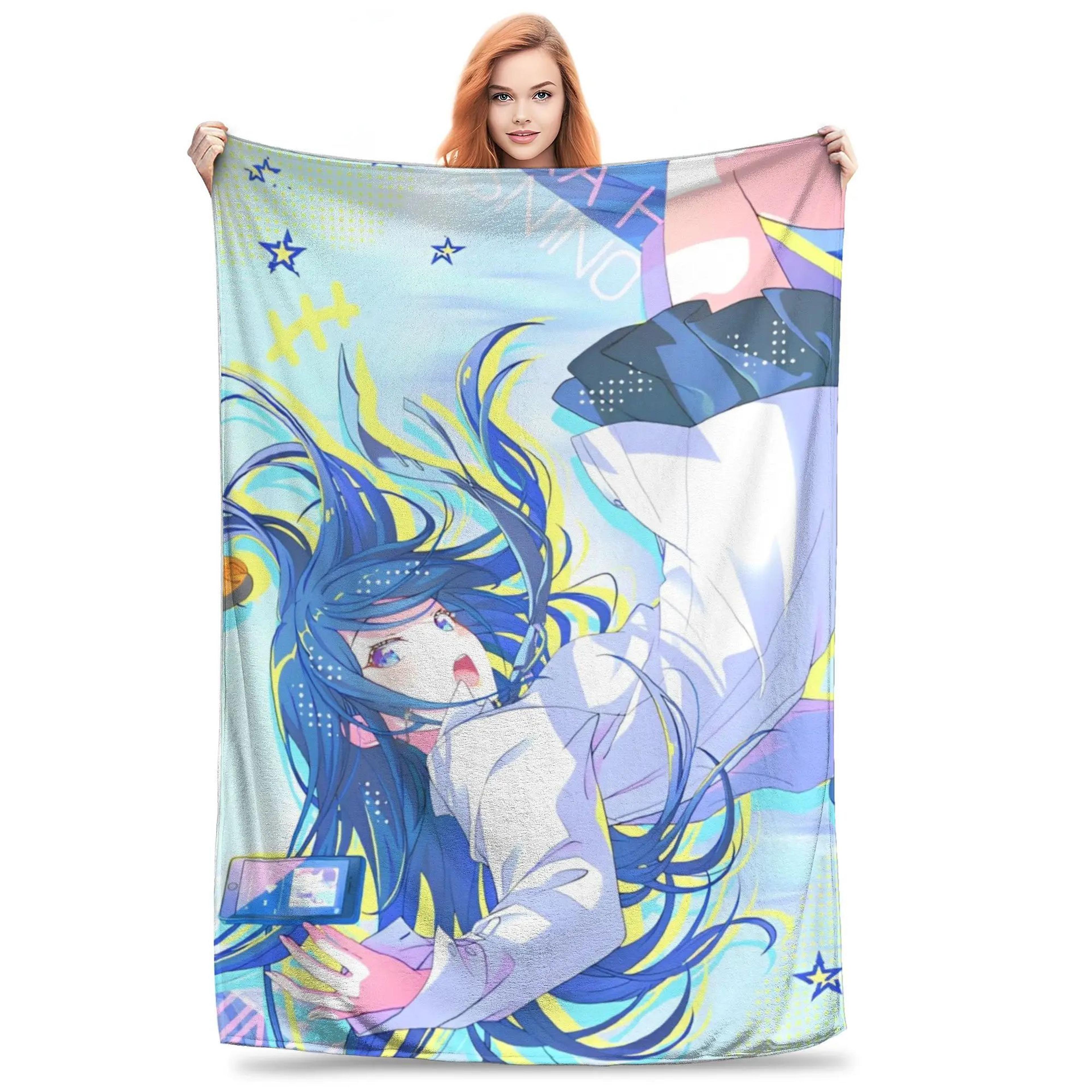 Yoisaki Kanade Project Sekai Soft Flannel Throw Blanket 20