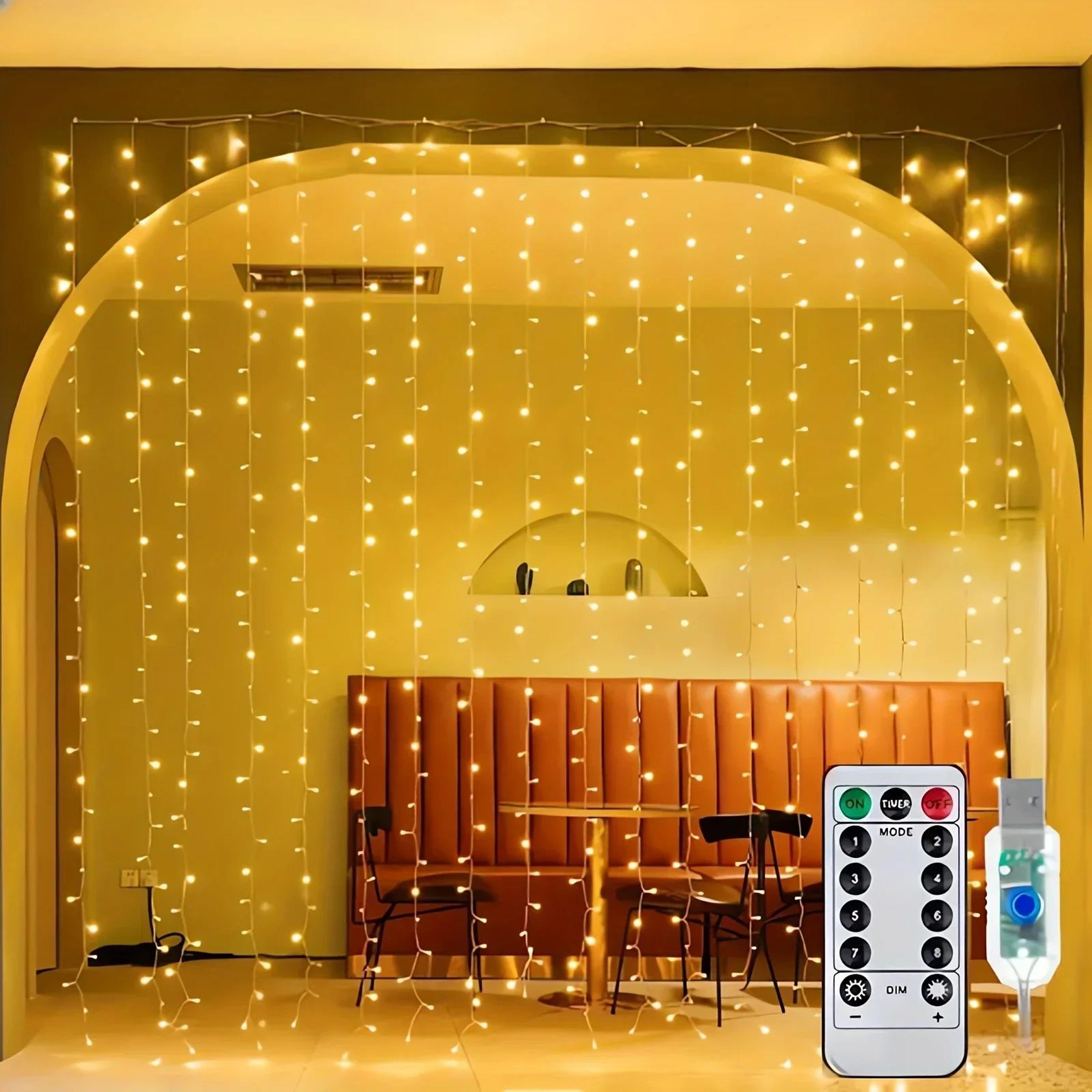 USB LED Curtain Fairy String Lights With Remote Control 0