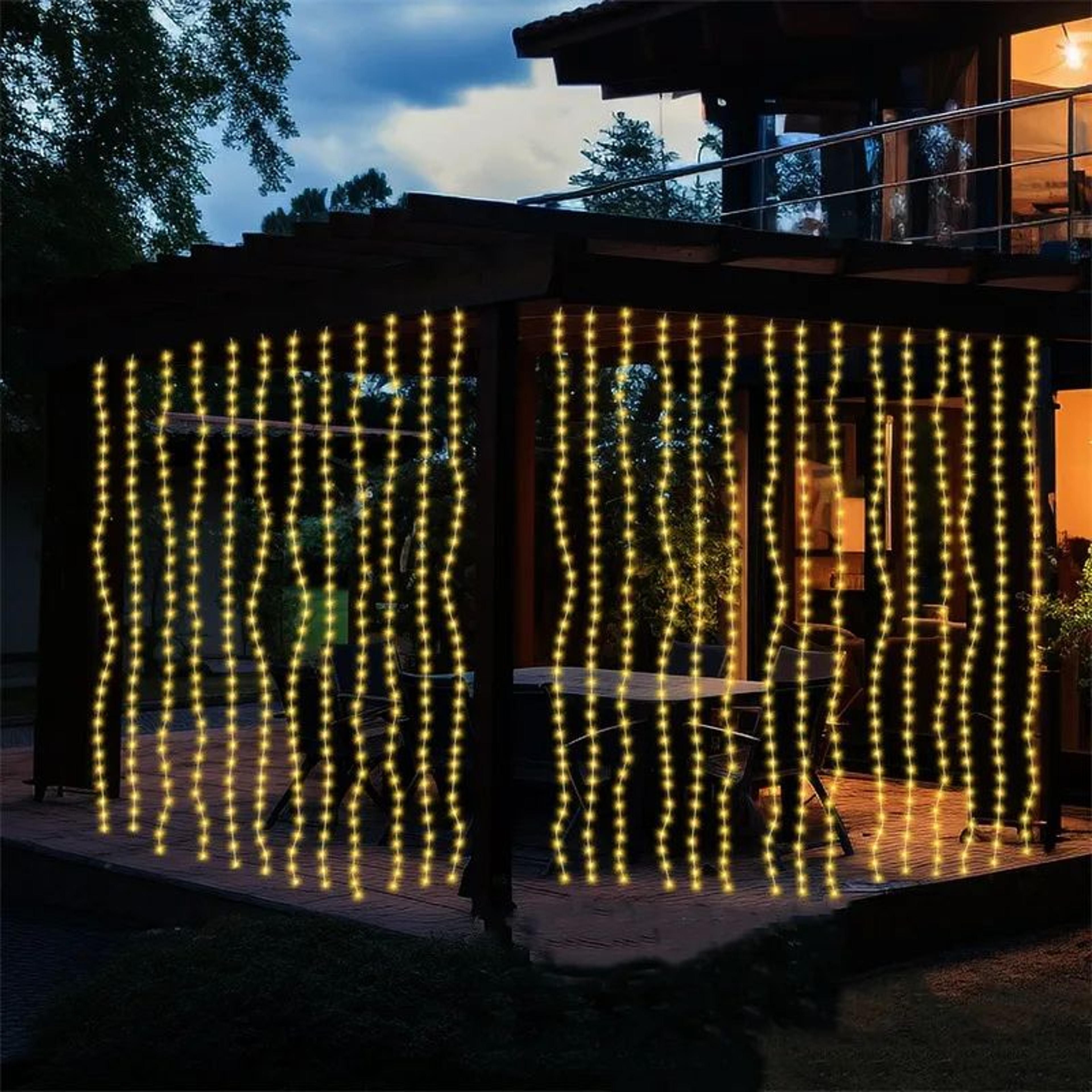 USB LED Curtain String Lights For Holiday And Party Decor 1