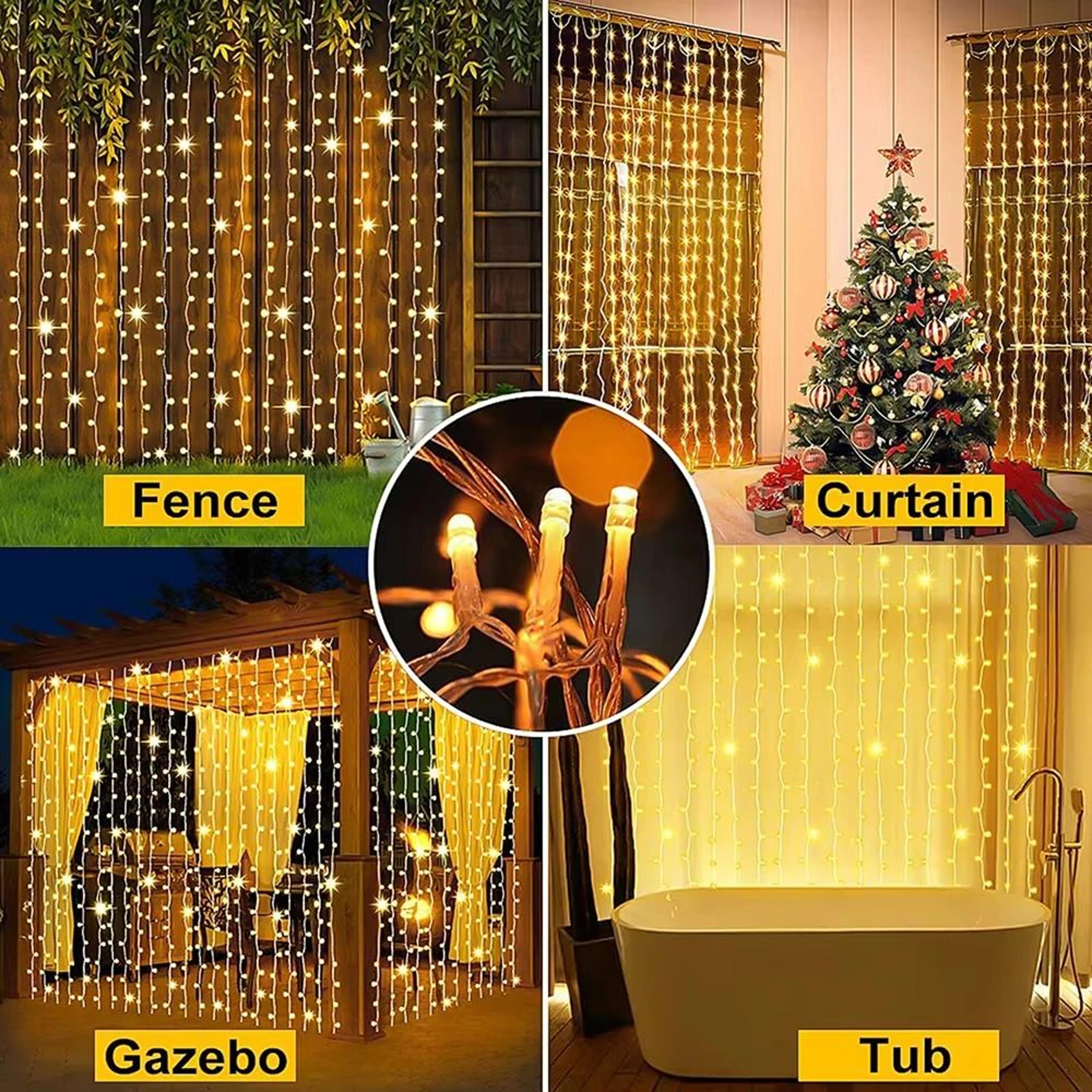 Solar LED Icicle String Lights For Outdoor Decor 4