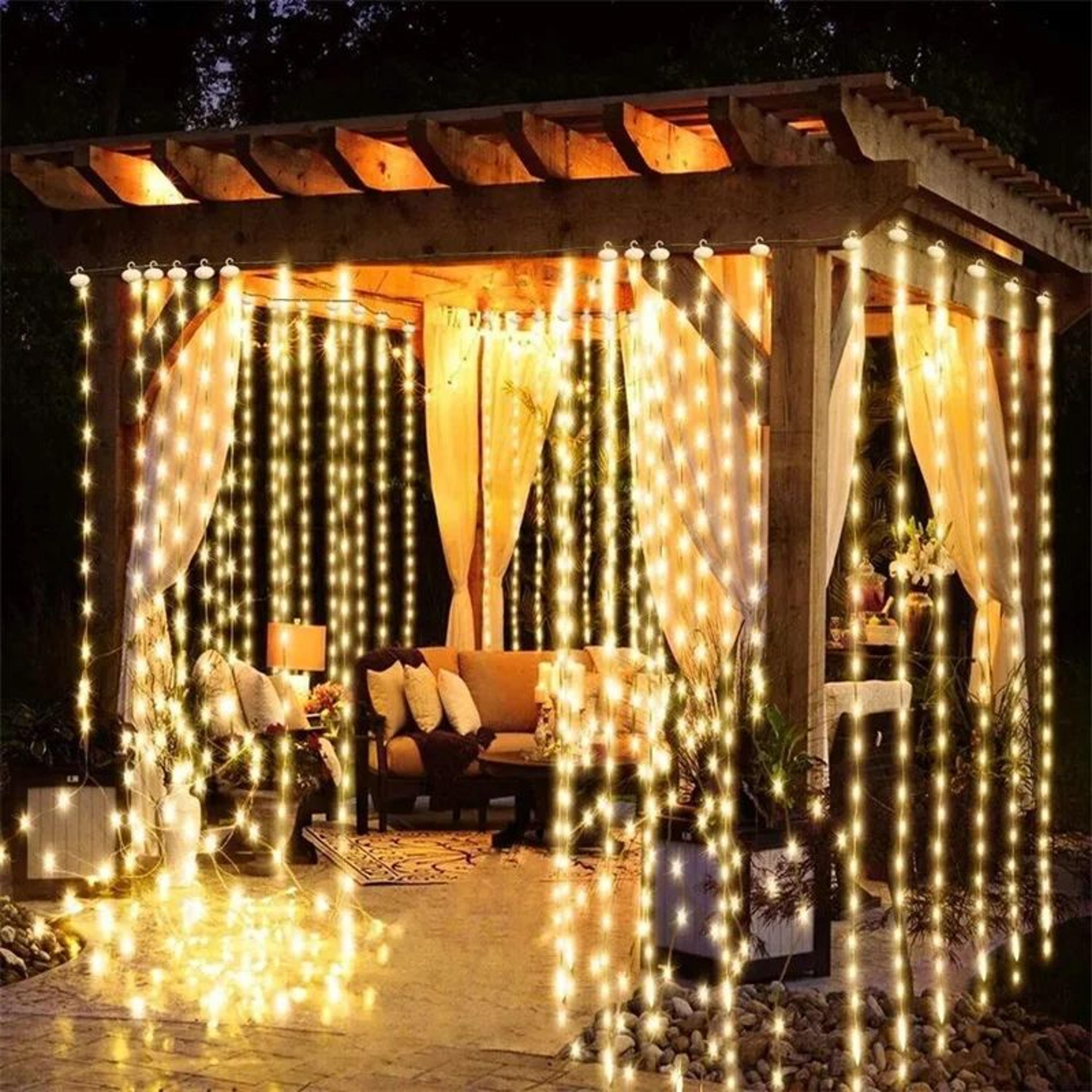 USB LED Curtain String Lights For Holiday Decor 1
