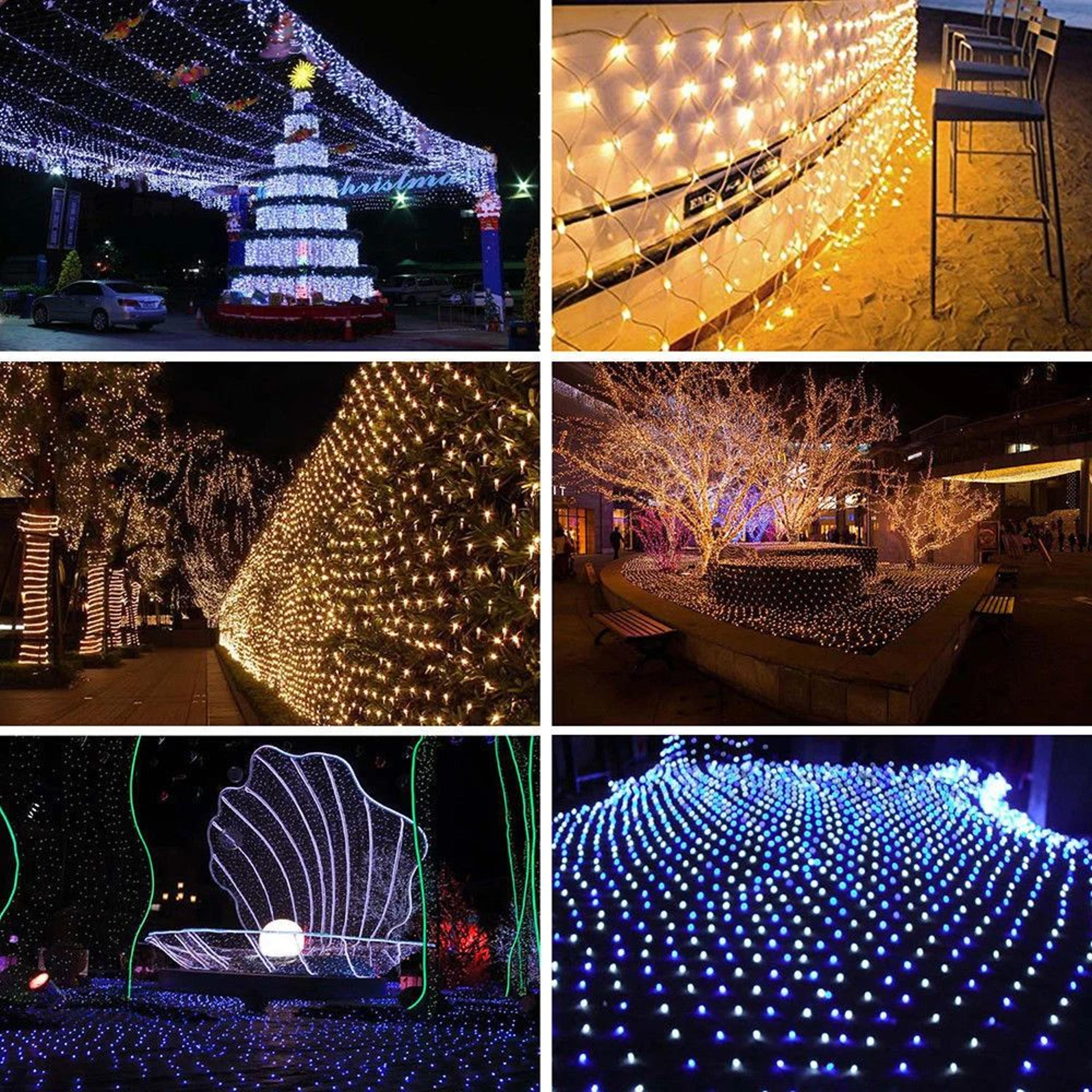 LED Net Mesh Fairy String Lights For Outdoor Decor 2
