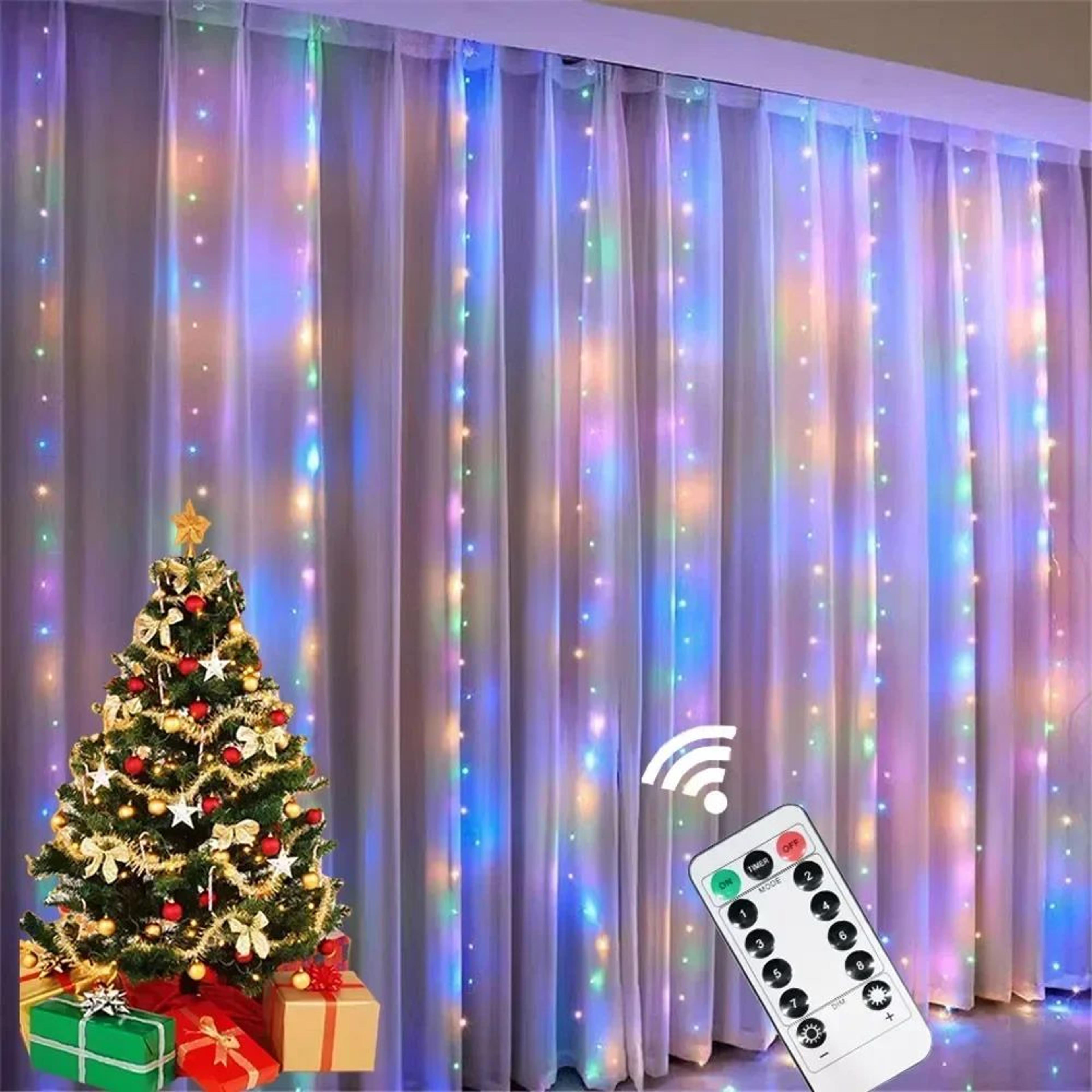 6M LED Curtain Fairy Lights With Remote Control 8