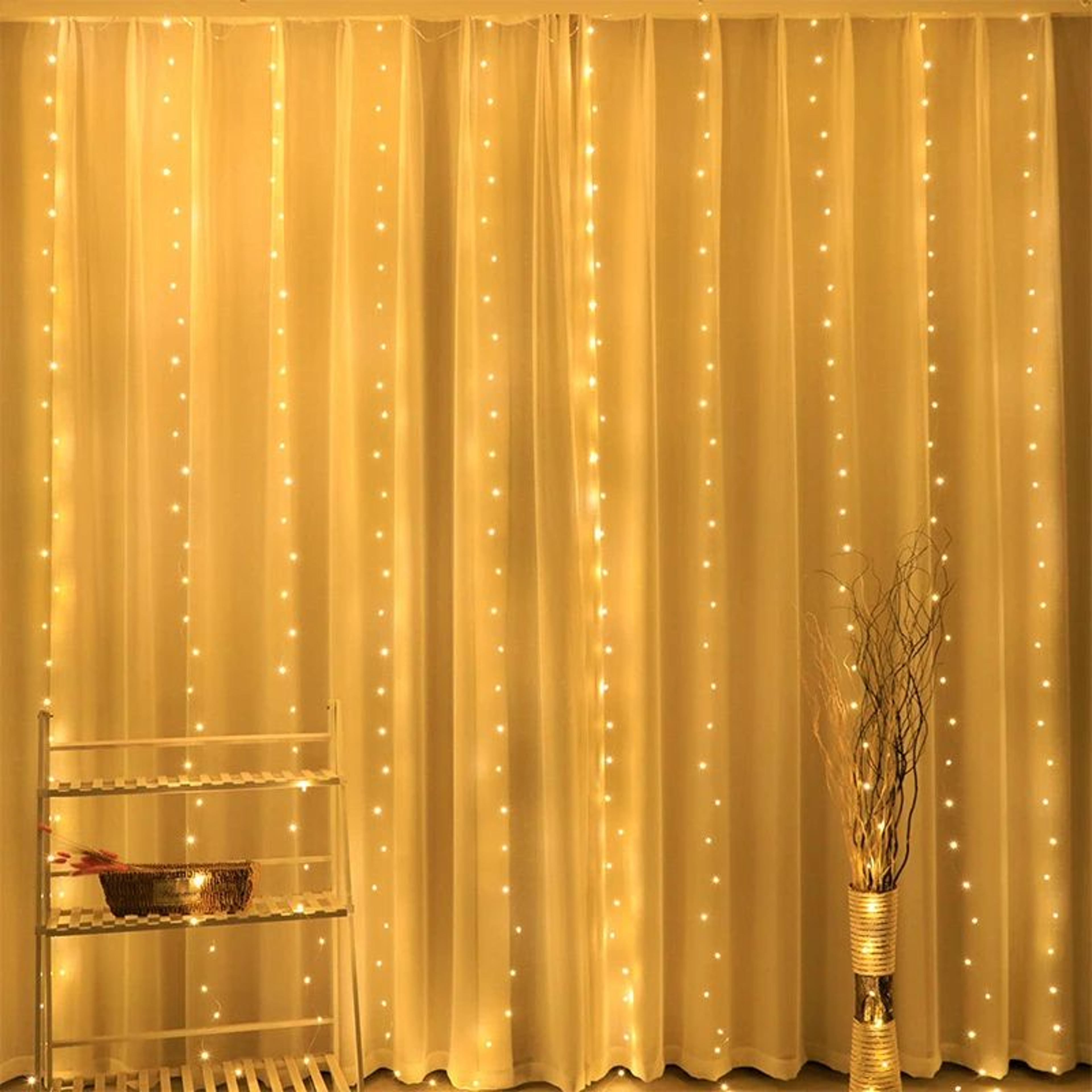 6M LED Curtain Fairy Lights With Remote Control 6