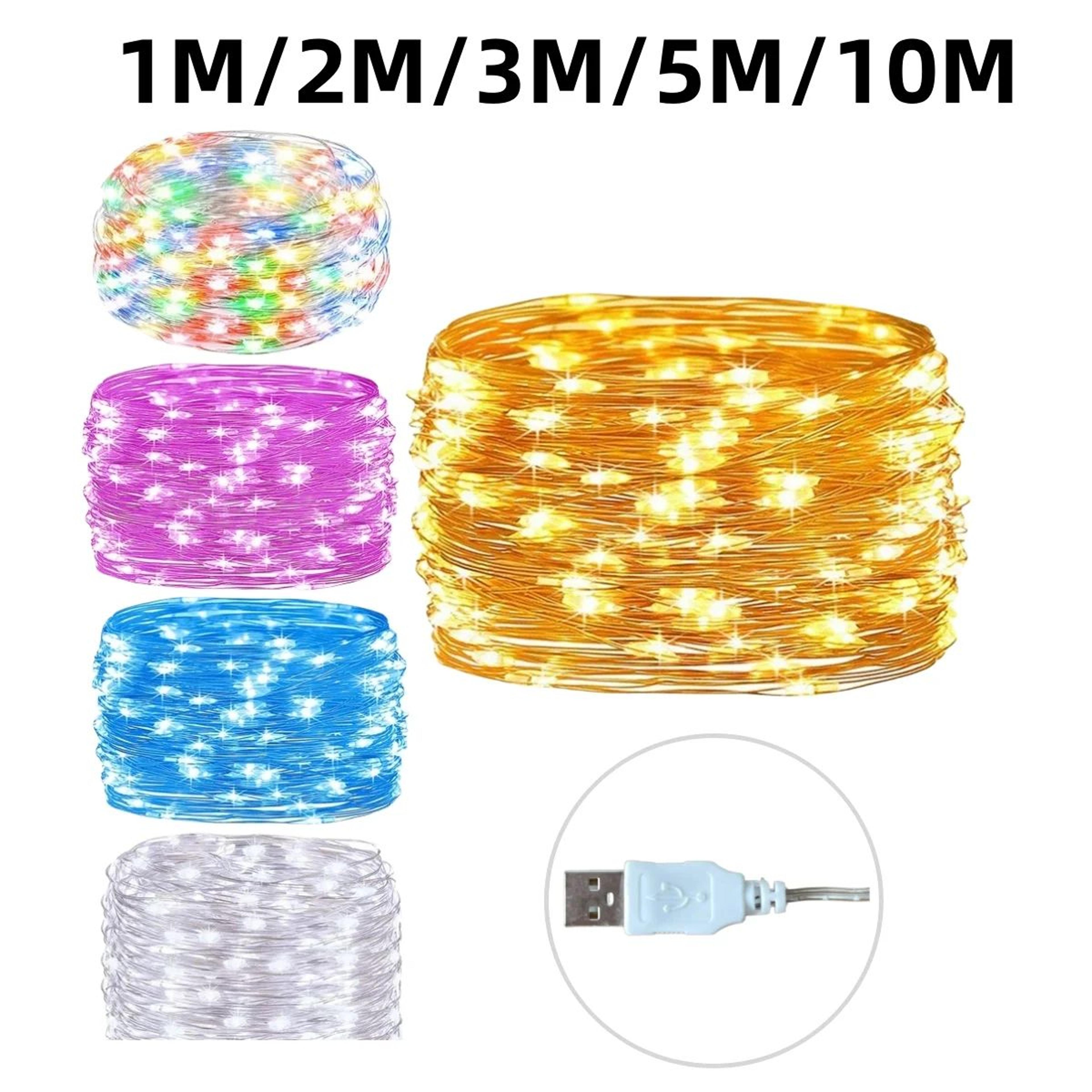 usb copper wire fairy string lights for holiday decor