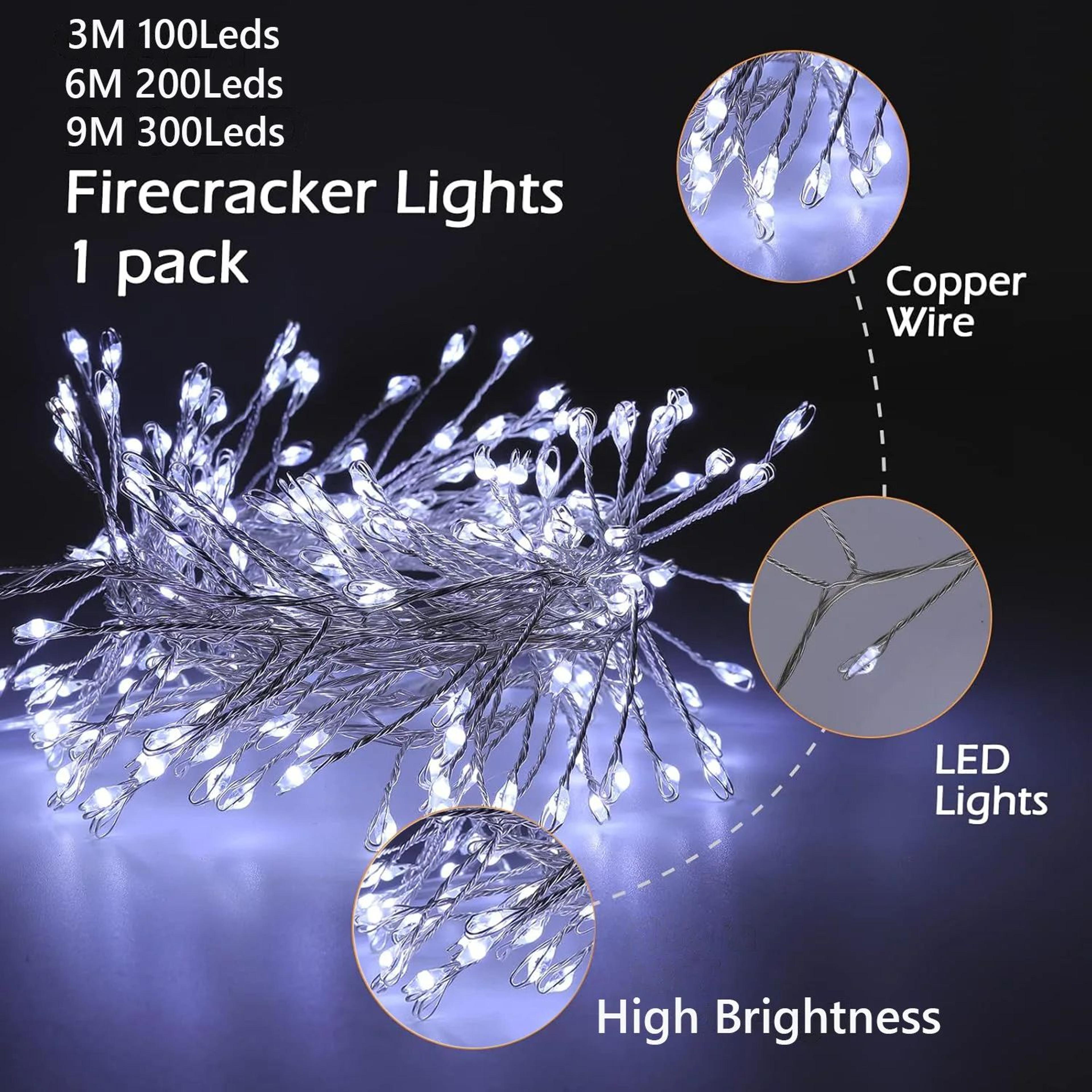 USB LED Firecracker Fairy String Lights With Remote Control 1