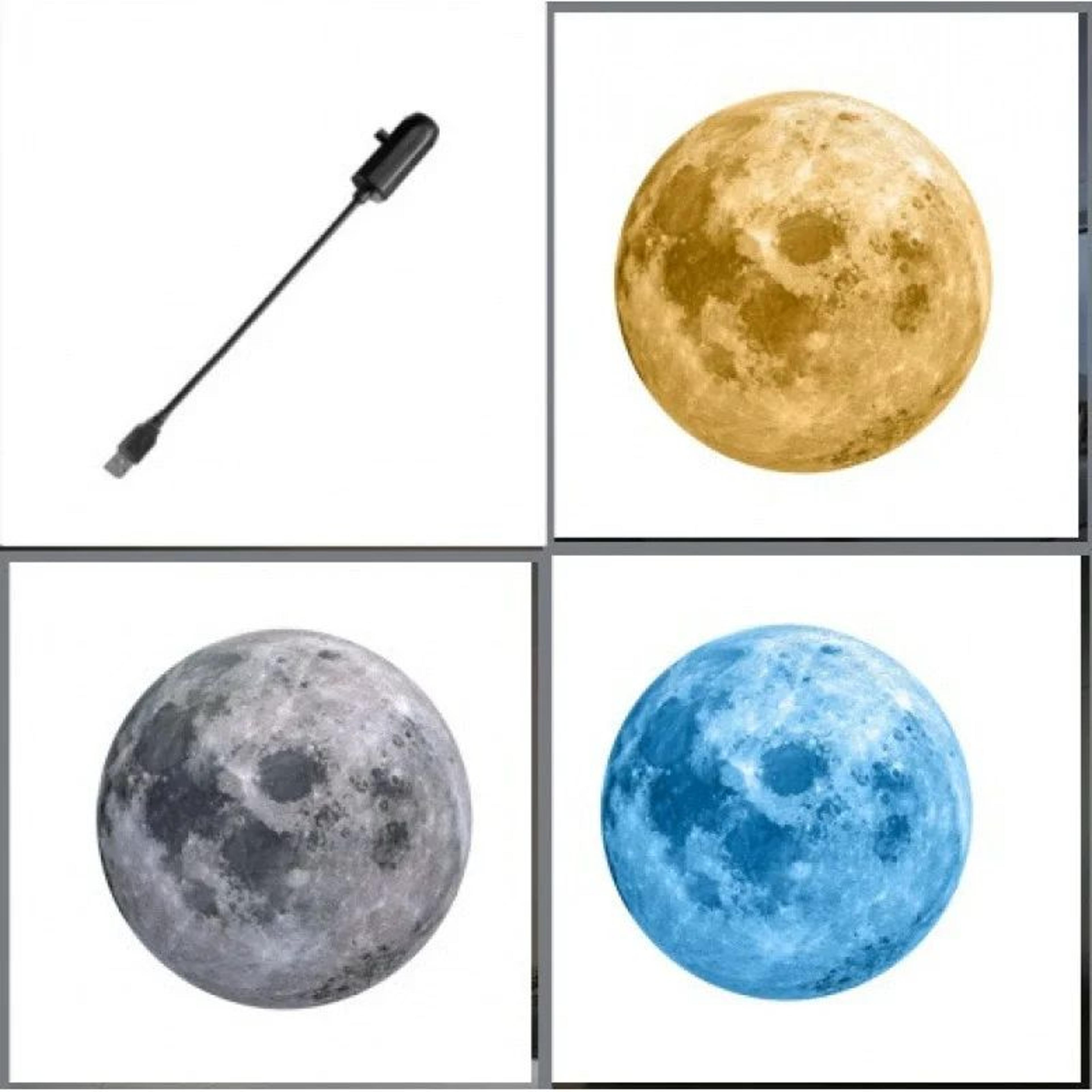 USB Moon Earth Projection Atmosphere Light 3