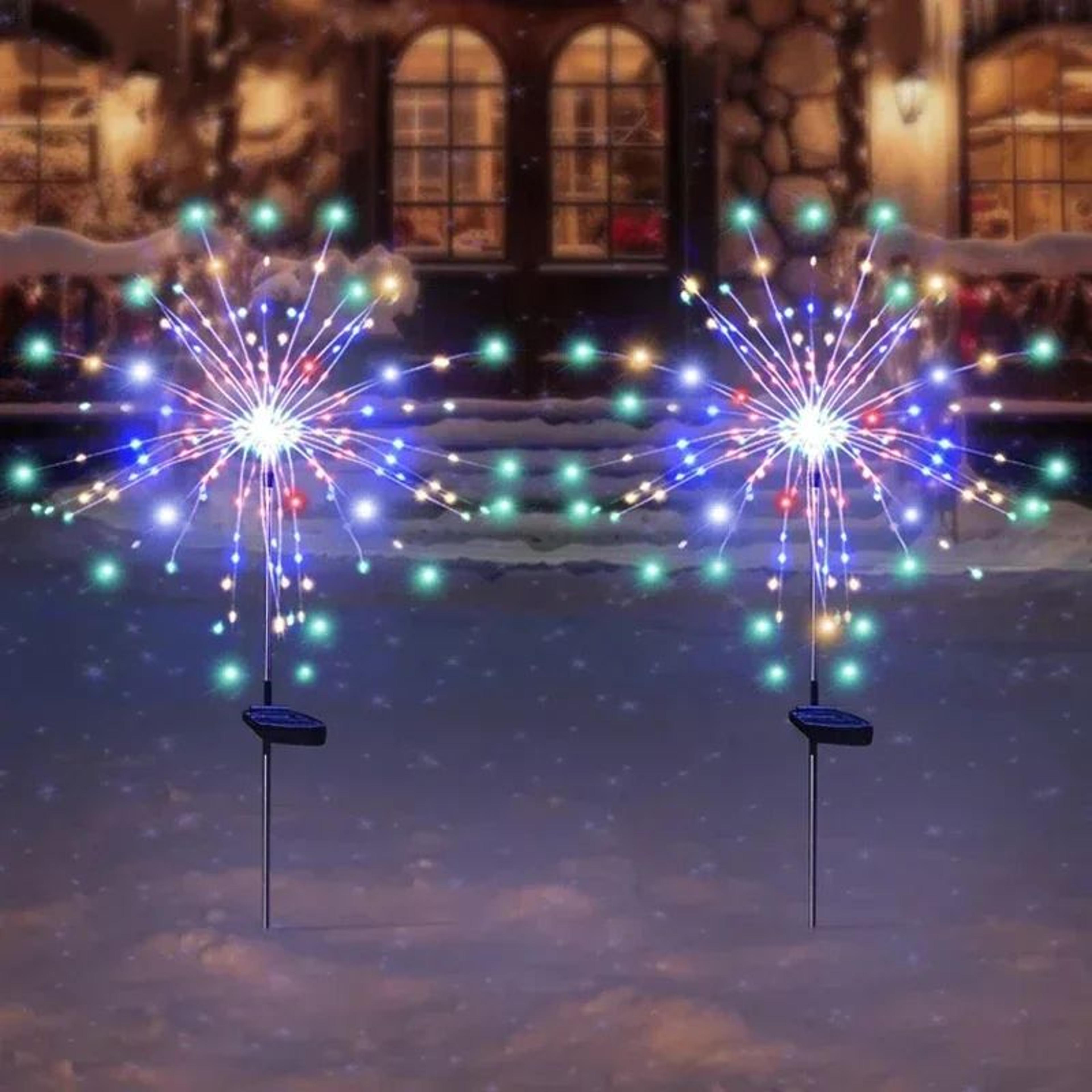 90 LED Solar Flower Starburst Garden Lights 8
