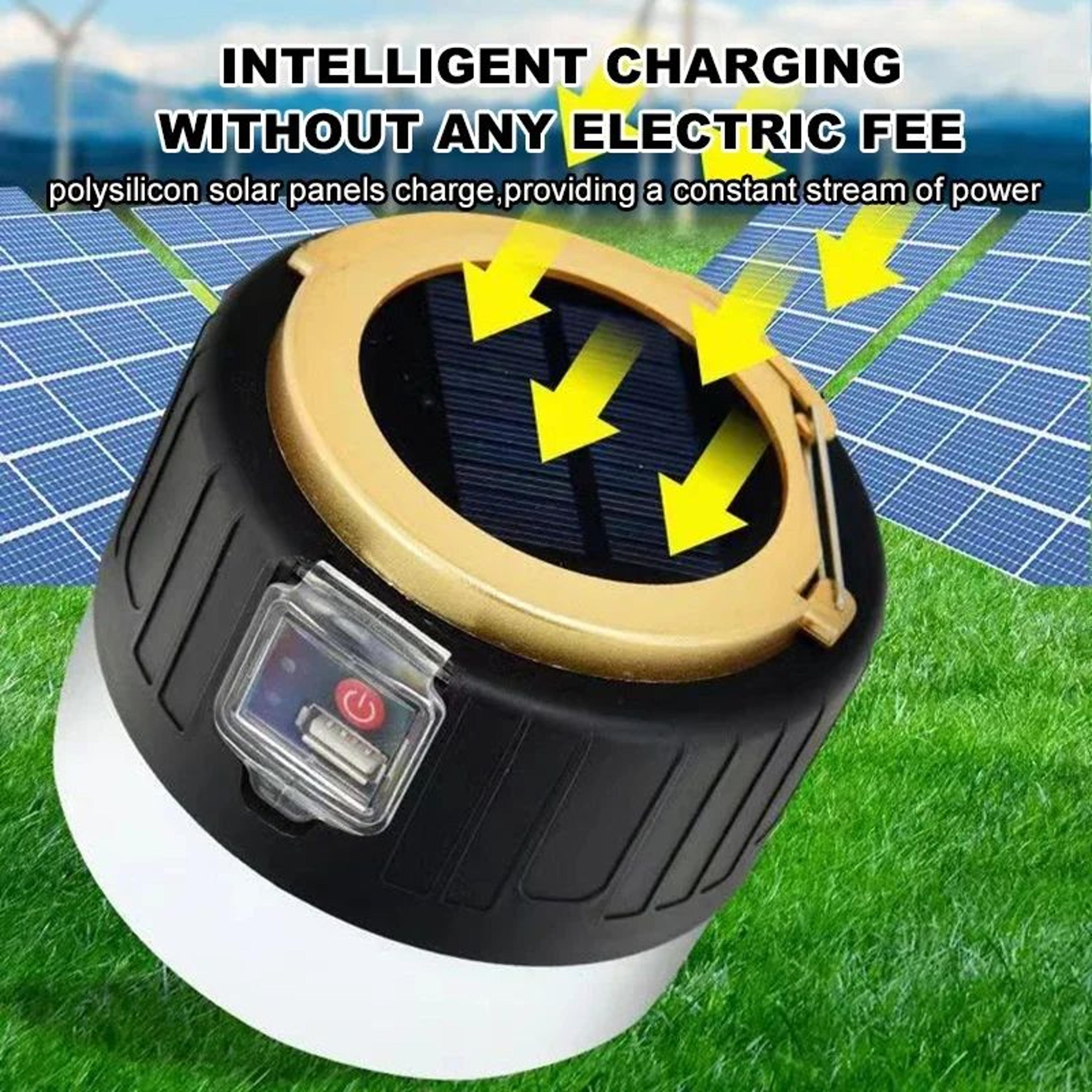 Solar Rechargeable LED Camping Lantern For Outdoor Use 3