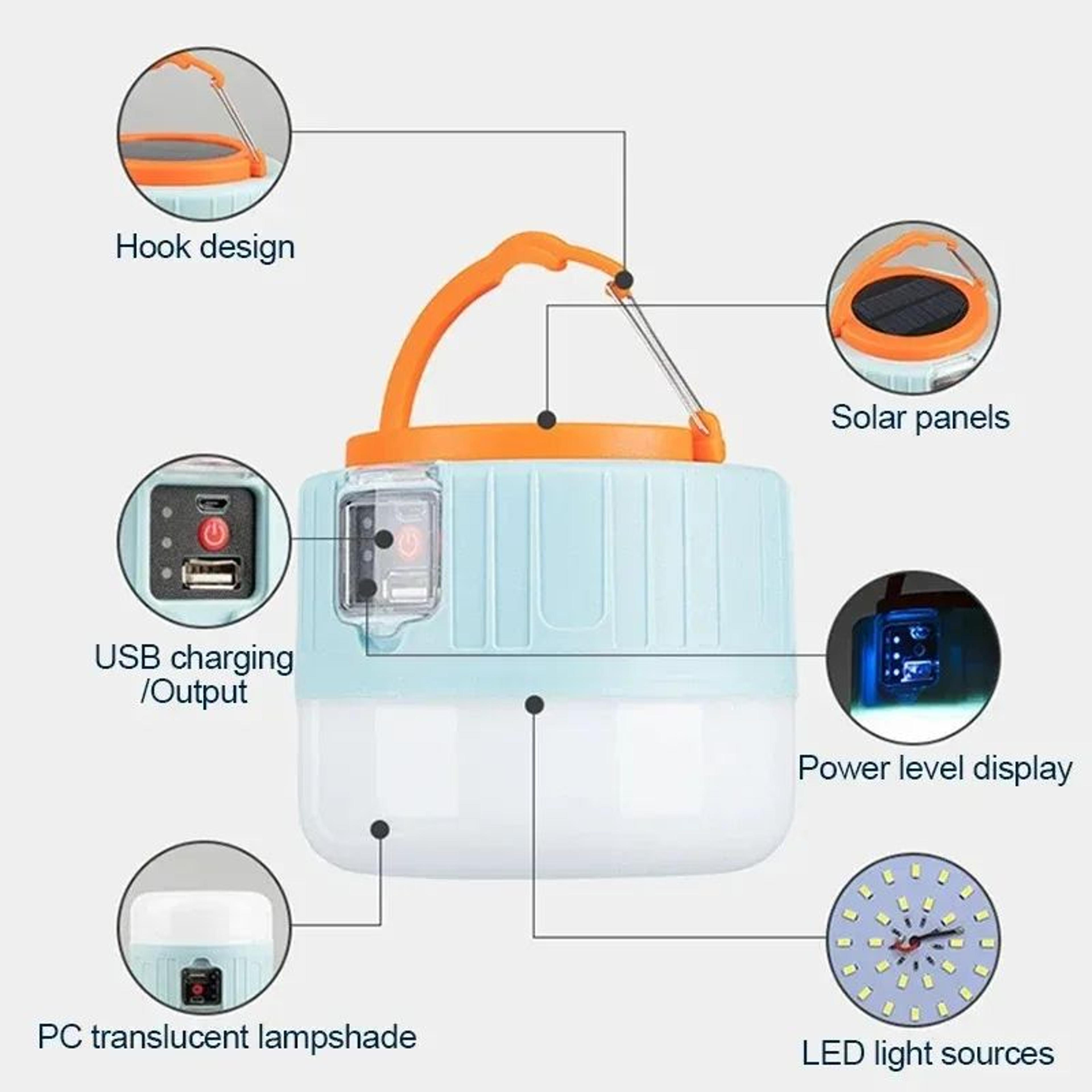 Rechargeable Waterproof LED Camping Lantern And Flashlight 4