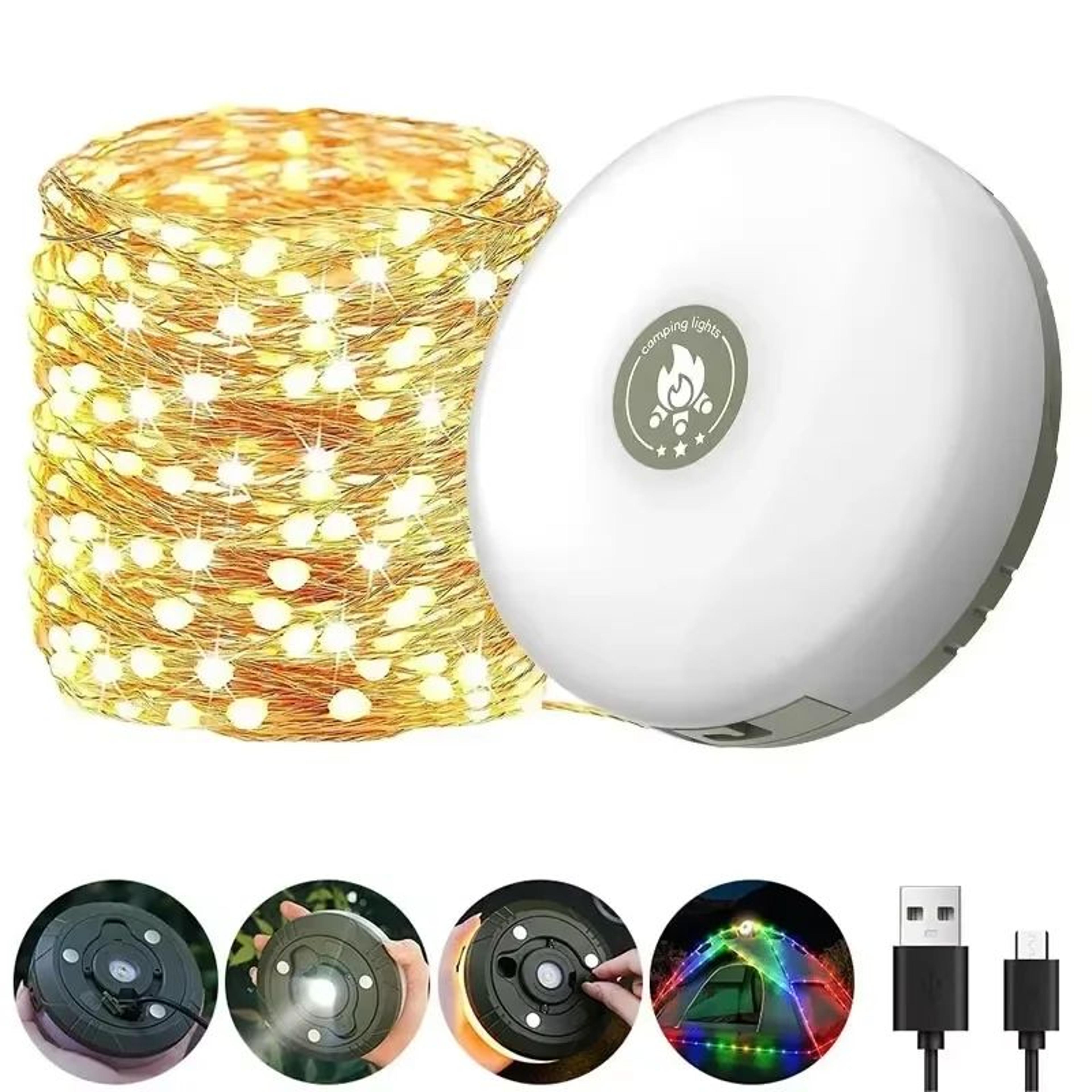 Magnetic Solar Rechargeable LED Camping Lantern With Power Bank 6