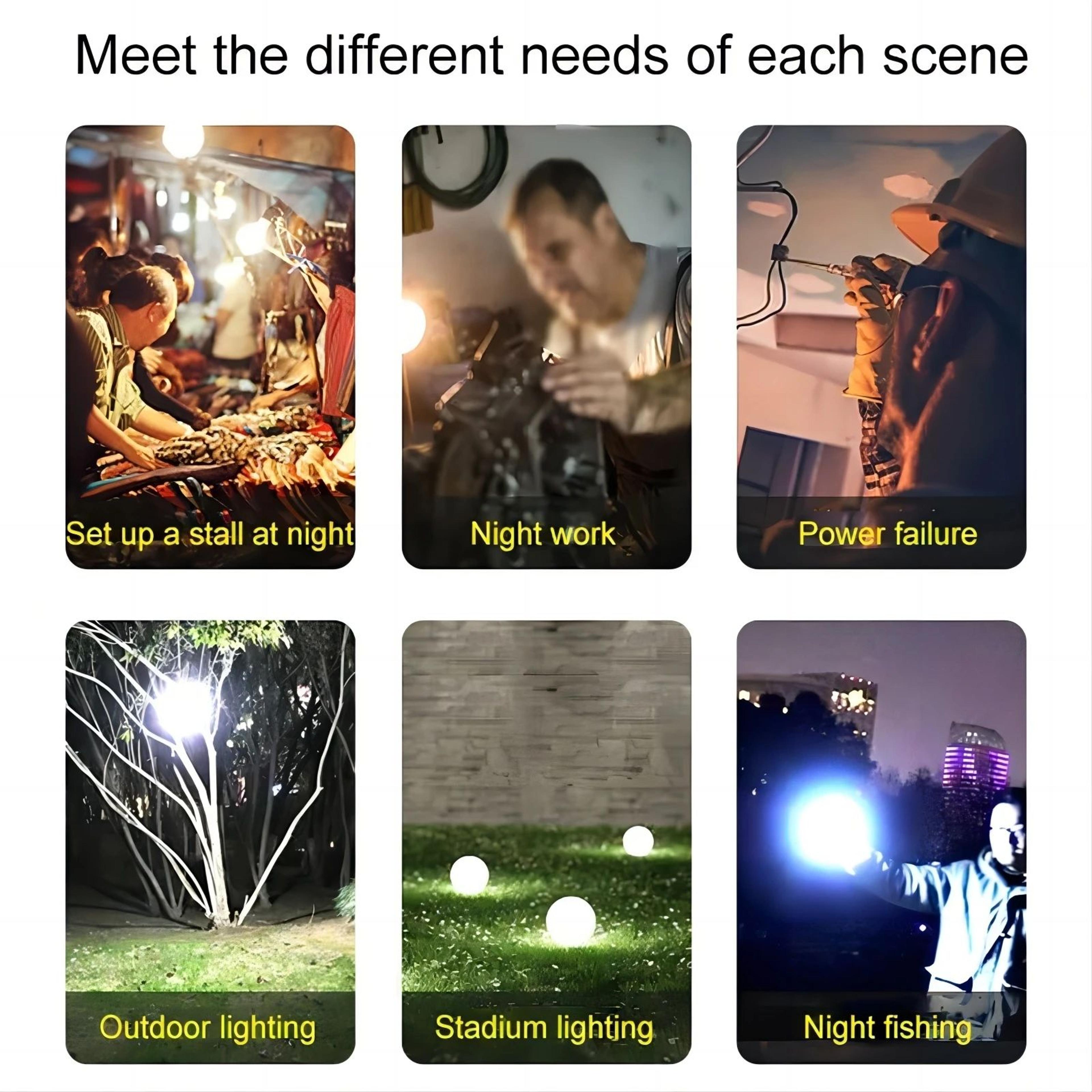 Portable USB Rechargeable LED Camping Bulb Lantern 5